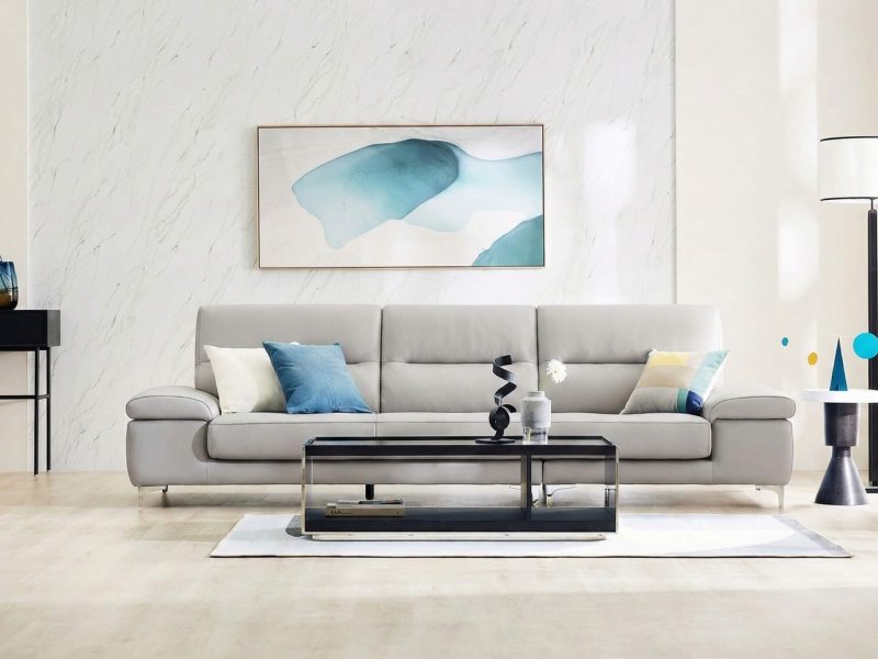 Sofa HOMYN - Sofa Băng Bắc Âu Bọc Da Cao Cấp Tối Giản