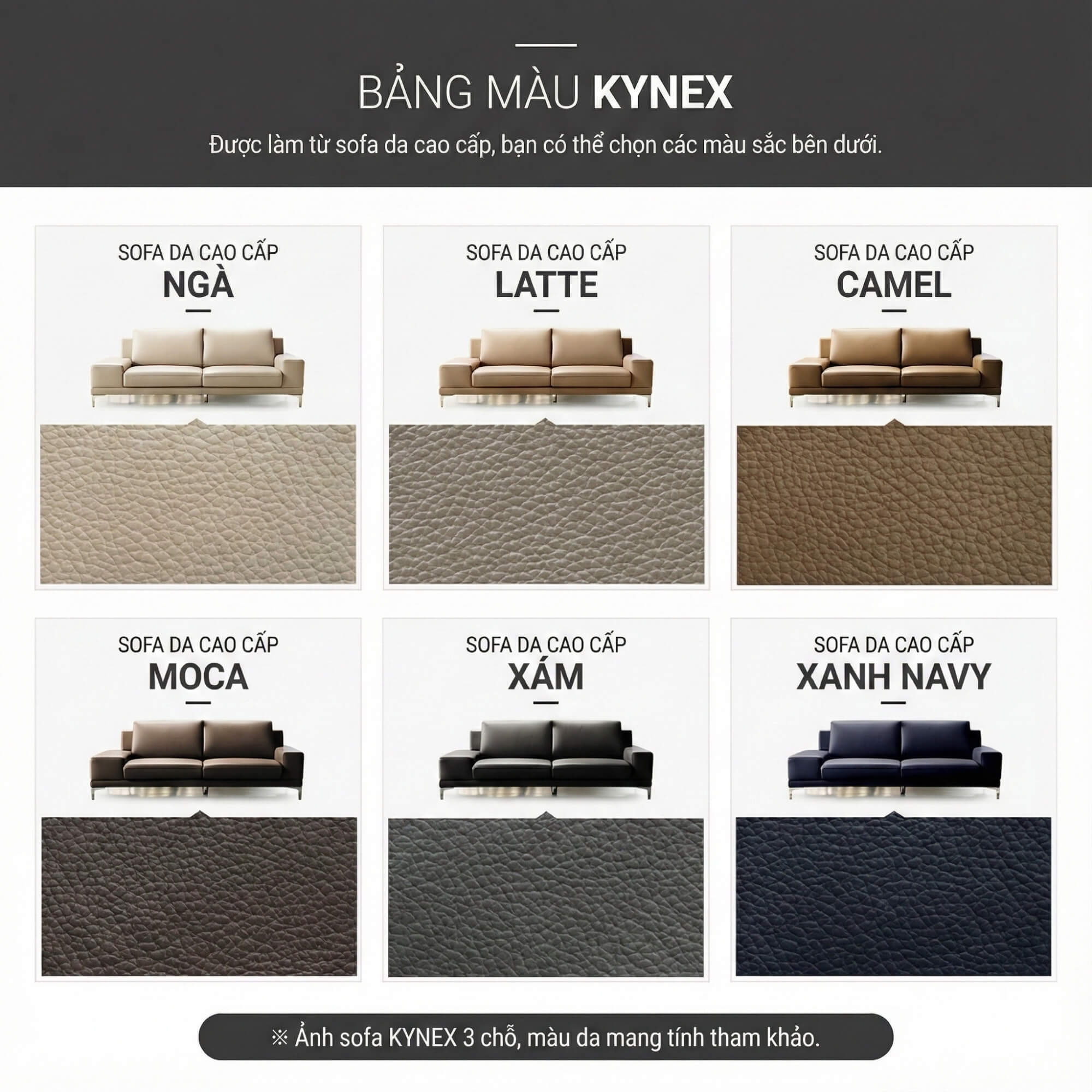 Sofa KYNEX - Sofa Băng Trang Nhã Đơn Giản Cho Phòng Khách Nhỏ