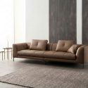 Sofa LAWRENCE – Sofa Băng Bọc Da Kiểu Dáng Retro Tối Giản