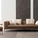 Sofa LAWRENCE – Sofa Băng Bọc Da Kiểu Dáng Retro Tối Giản