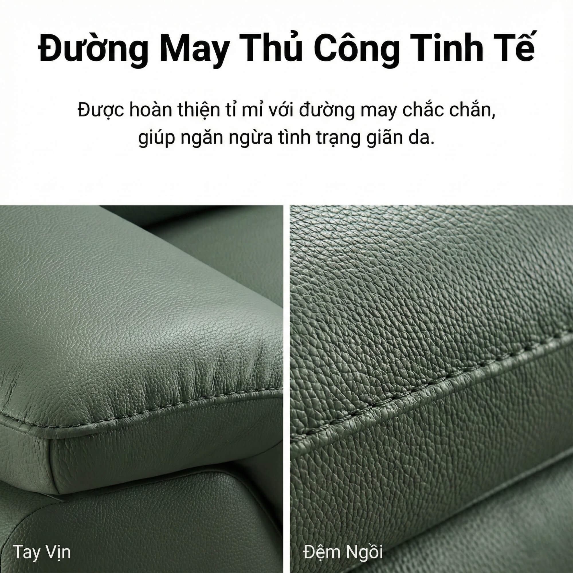 Sofa LOVYN - Sofa Băng Bọc Da Đây Yêu Thương Cho Phòng Khách