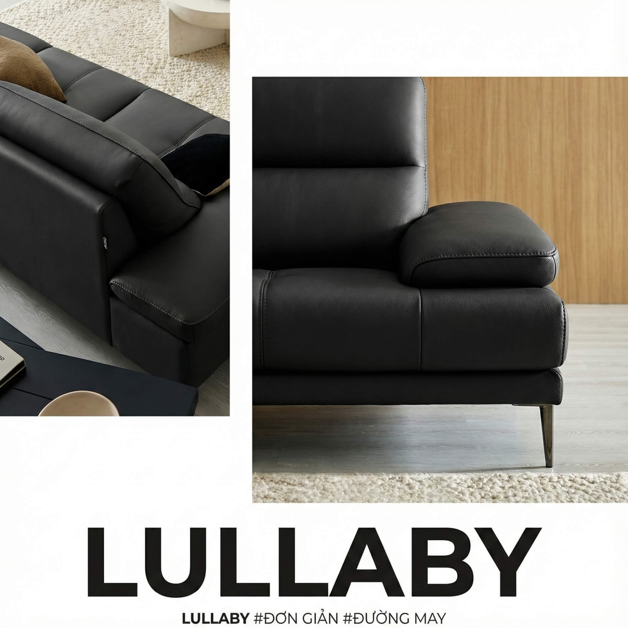 Sofa LULLABY - Sofa Băng Hiện Đại Thiết Kế Tay Bệt Nghỉ Ngơi 