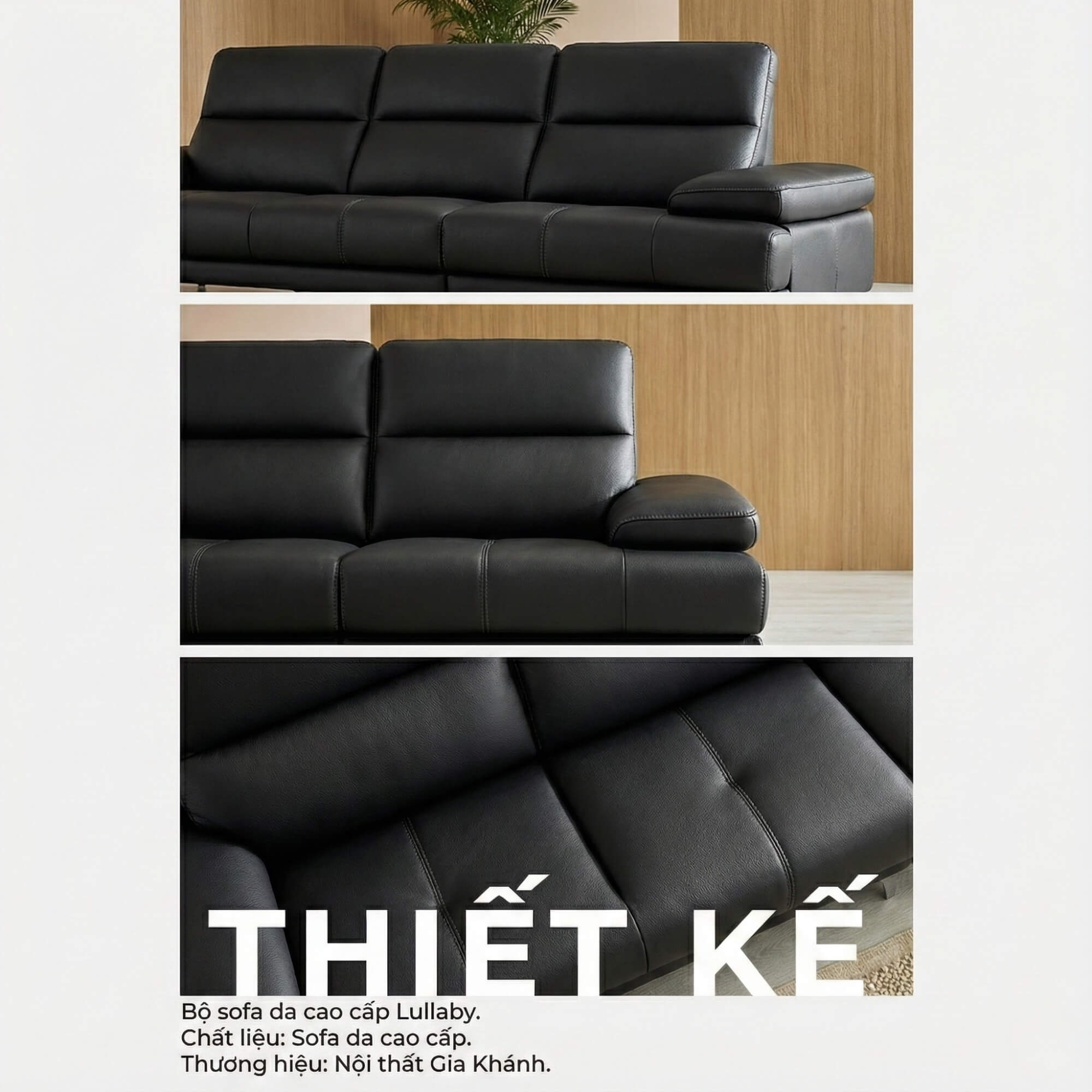Sofa LULLABY - Sofa Băng Hiện Đại Thiết Kế Tay Bệt Nghỉ Ngơi 