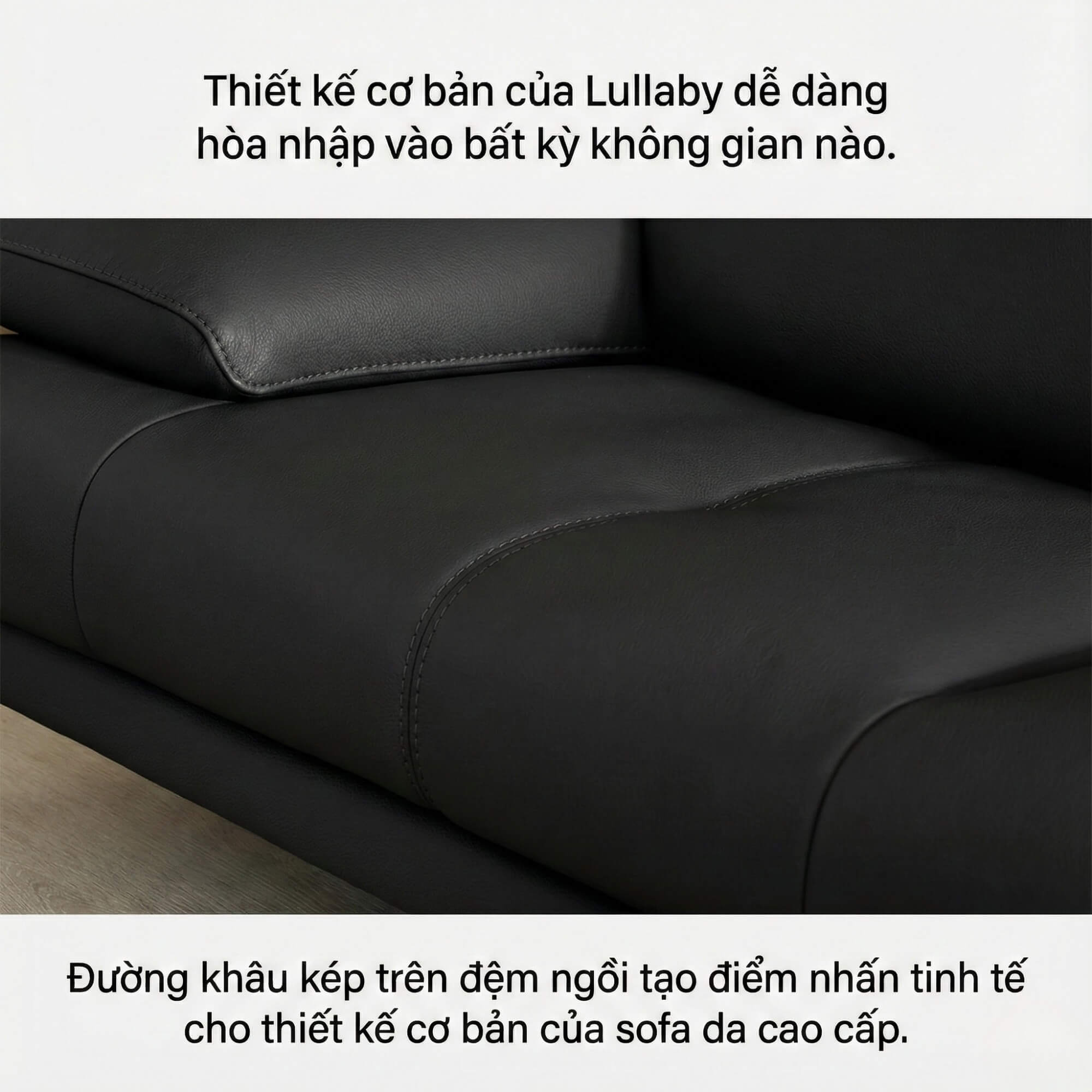 Sofa LULLABY - Sofa Băng Hiện Đại Thiết Kế Tay Bệt Nghỉ Ngơi 