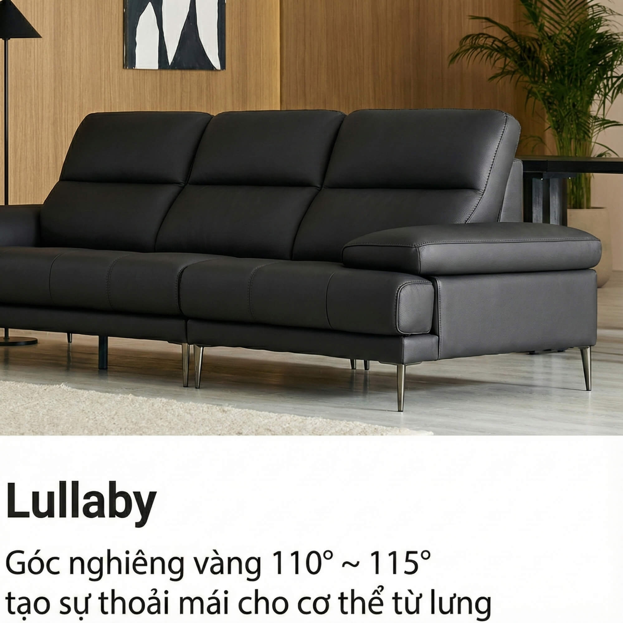 Sofa LULLABY - Sofa Băng Hiện Đại Thiết Kế Tay Bệt Nghỉ Ngơi 