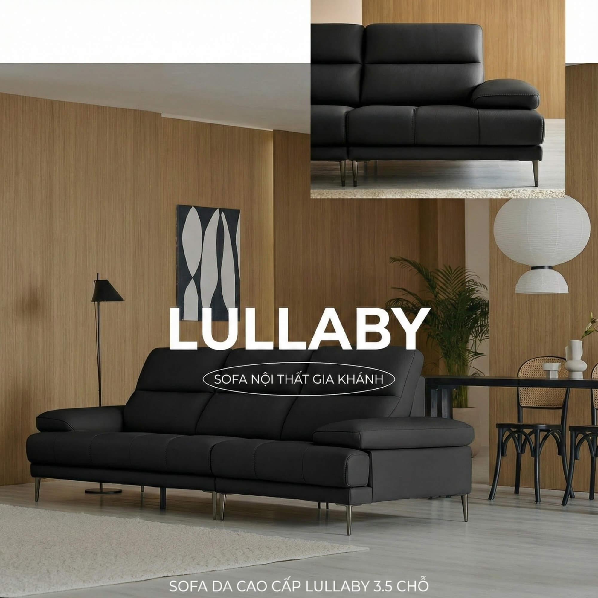 Sofa LULLABY - Sofa Băng Hiện Đại Thiết Kế Tay Bệt Nghỉ Ngơi 