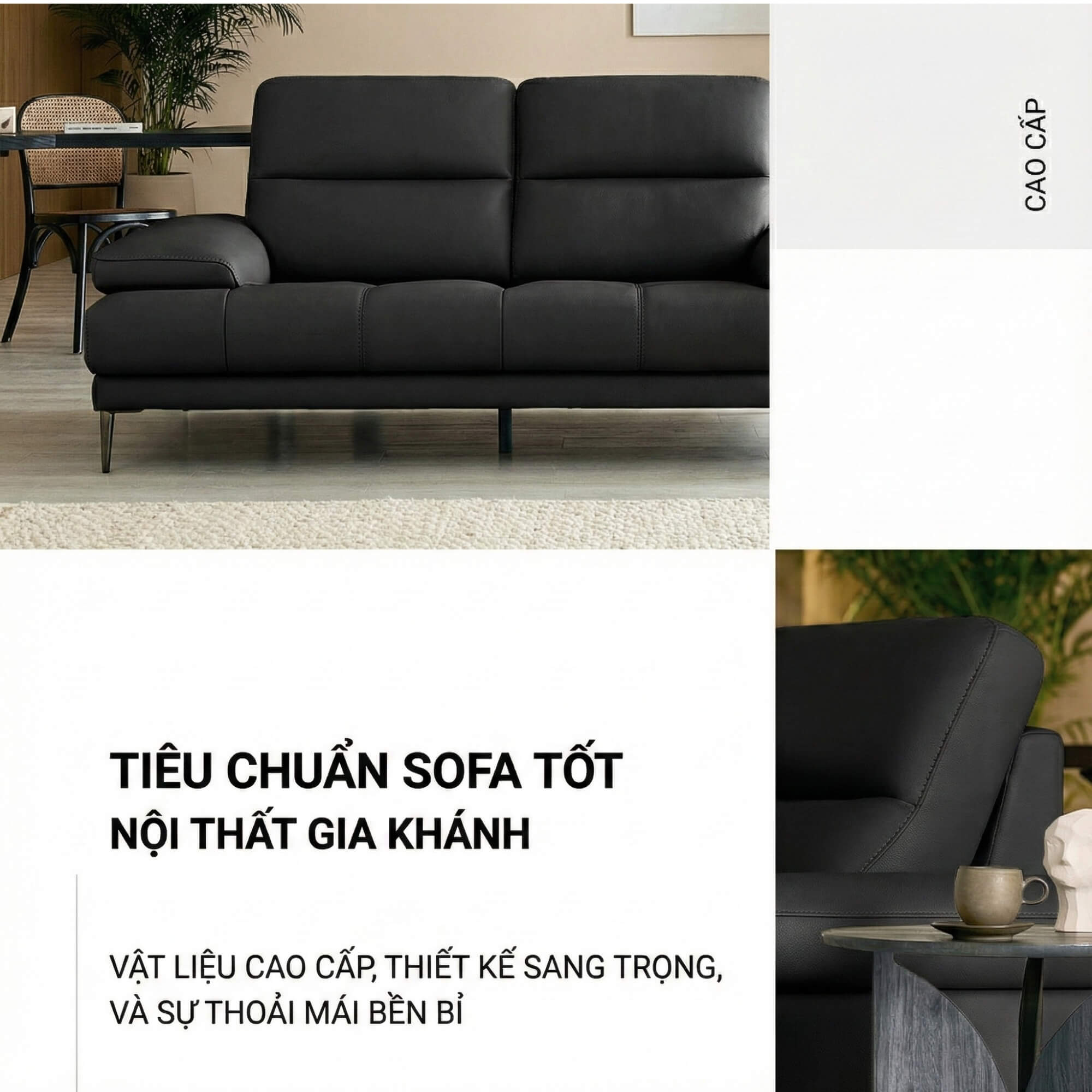 Sofa LULLABY - Sofa Băng Hiện Đại Thiết Kế Tay Bệt Nghỉ Ngơi 