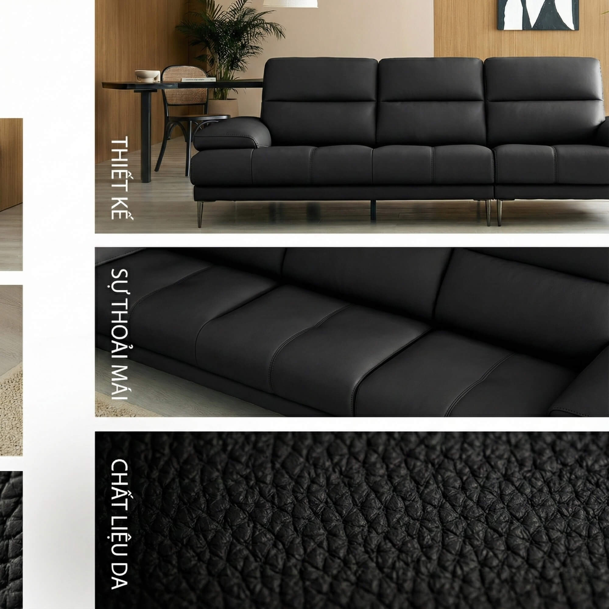 Sofa LULLABY - Sofa Băng Hiện Đại Thiết Kế Tay Bệt Nghỉ Ngơi 