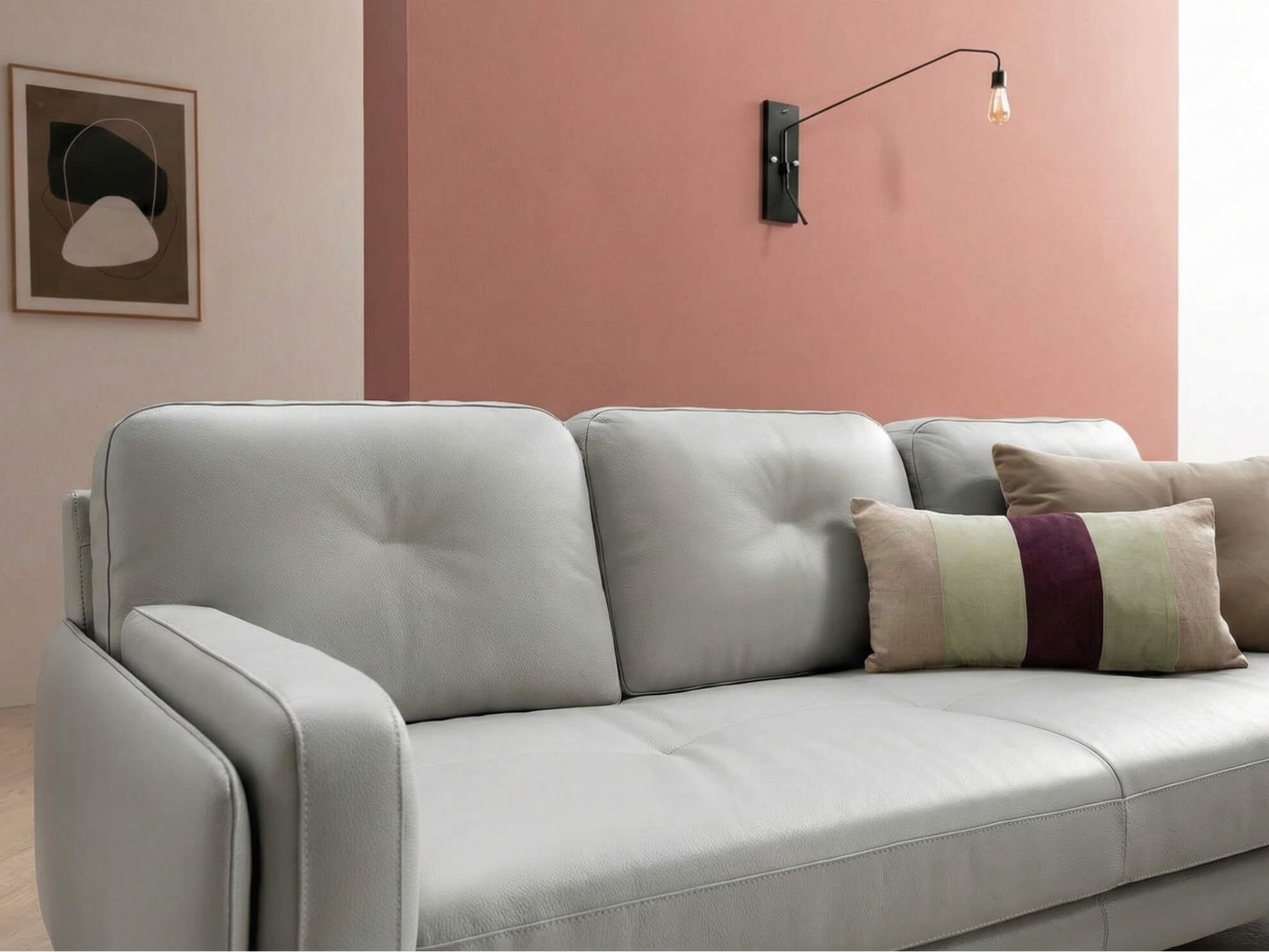 Sofa LUMI - Sofa Da Hiện Đại Thiết Kế Thanh Mảnh Cho Phòng Khách Tinh Tế