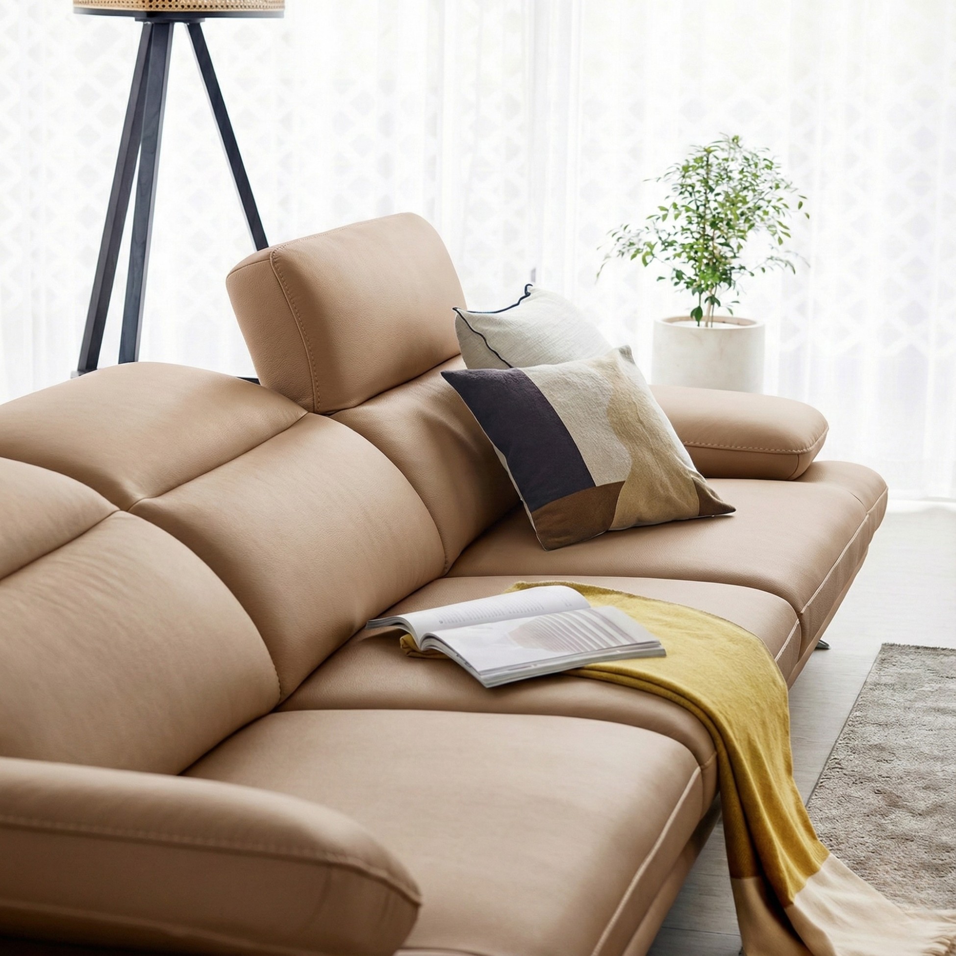 Sofa LUXREST – Sofa Da Dáng Văng Nghỉ Ngơi Êm Ái Cho Không Gian Sống Hiện Đại