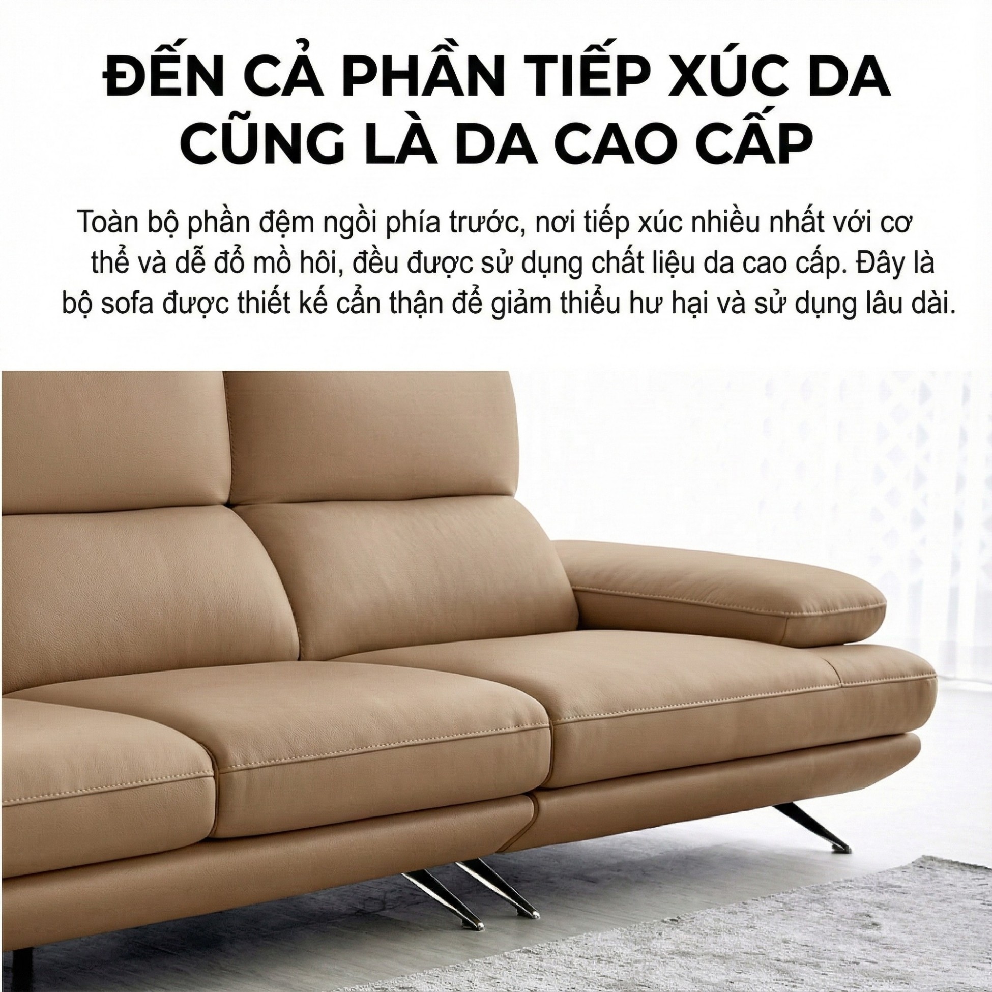 Sofa LUXREST – Sofa Da Dáng Văng Nghỉ Ngơi Êm Ái Cho Không Gian Sống Hiện Đại
