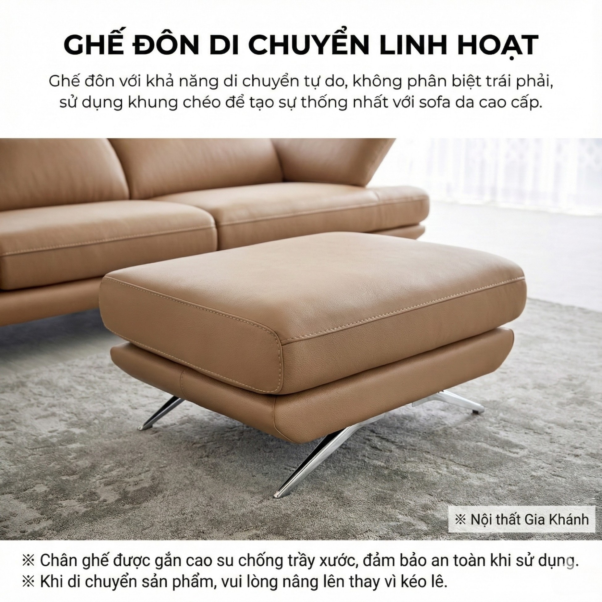 Sofa LUXREST – Sofa Da Dáng Văng Nghỉ Ngơi Êm Ái Cho Không Gian Sống Hiện Đại