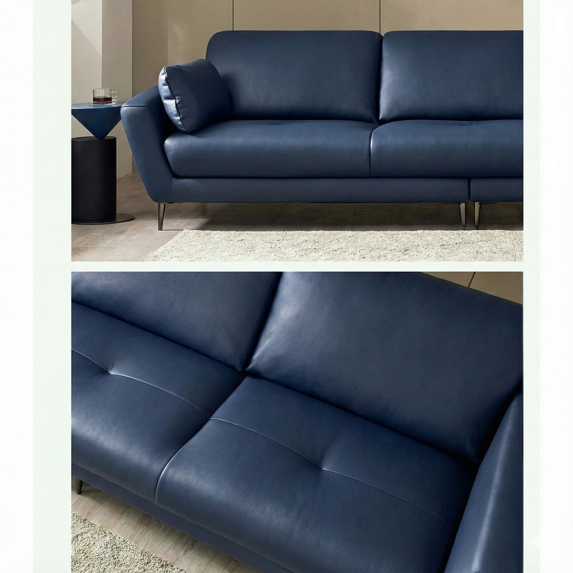 Sofa MELLOWAY - Sofa Băng Bọc Da Sang Trọng Cho Phòng Khách Hiện Đại