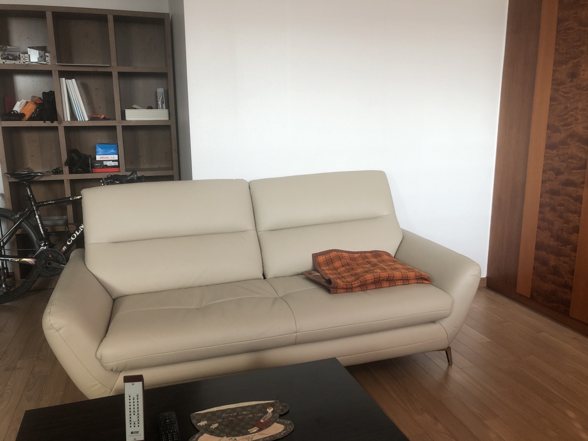 Sofa MELVIA - Sofa Thuyền 2 Chỗ Bọc Da Phong Cách Bắc Âu
