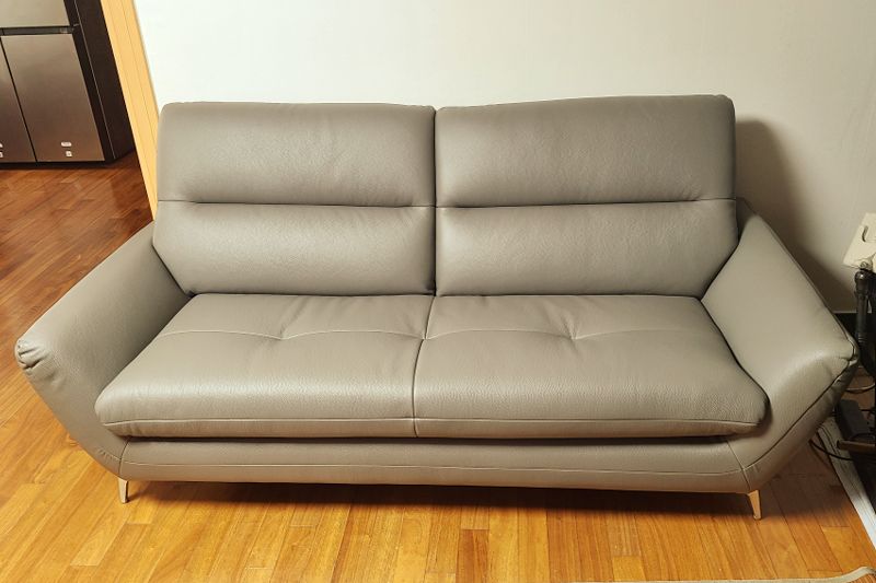 Sofa MELVIA - Sofa Thuyền 2 Chỗ Bọc Da Phong Cách Bắc Âu