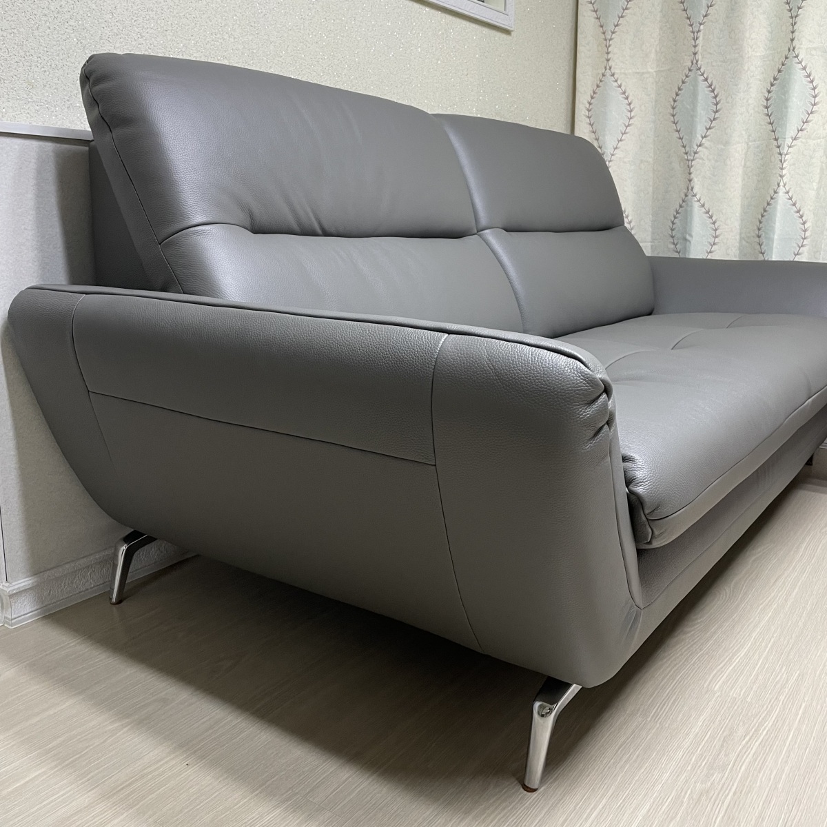 Sofa MELVIA - Sofa Thuyền 2 Chỗ Bọc Da Phong Cách Bắc Âu
