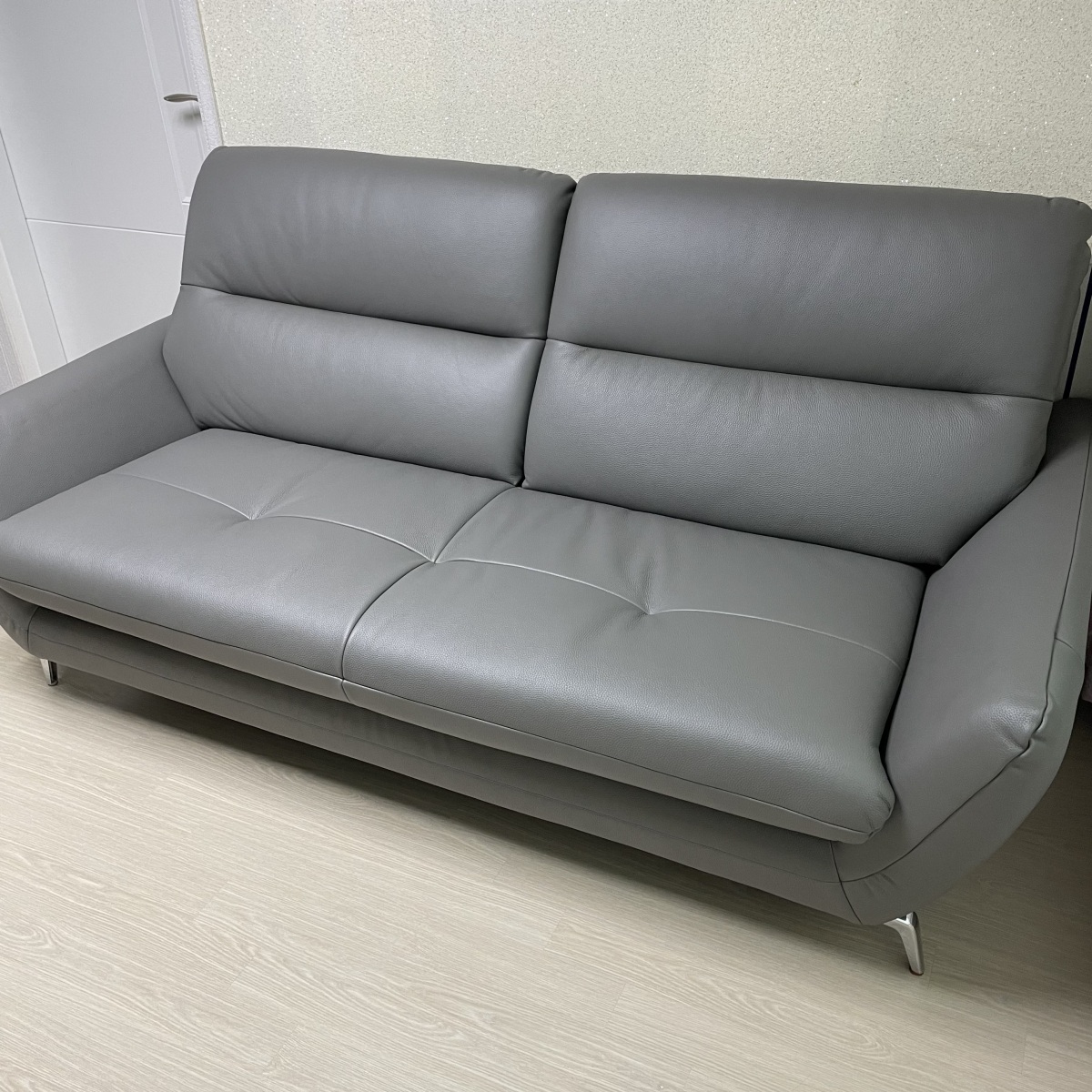 Sofa MELVIA - Sofa Thuyền 2 Chỗ Bọc Da Phong Cách Bắc Âu