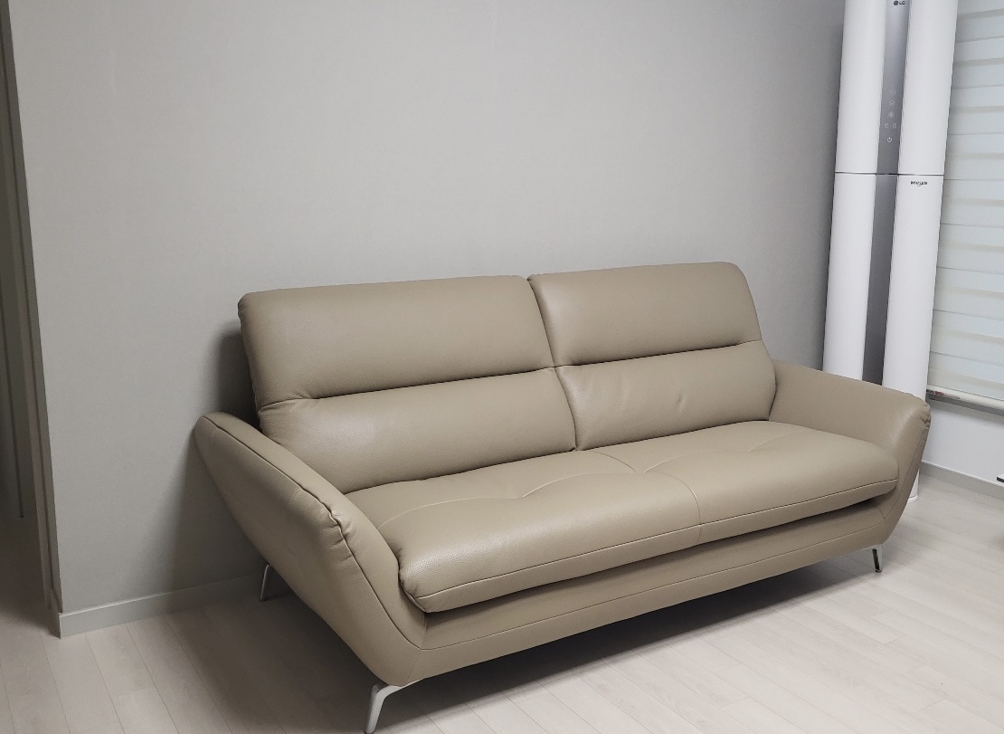 Sofa MELVIA - Sofa Thuyền 2 Chỗ Bọc Da Phong Cách Bắc Âu