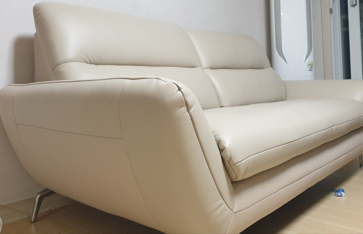 Sofa MELVIA - Sofa Thuyền 2 Chỗ Bọc Da Phong Cách Bắc Âu