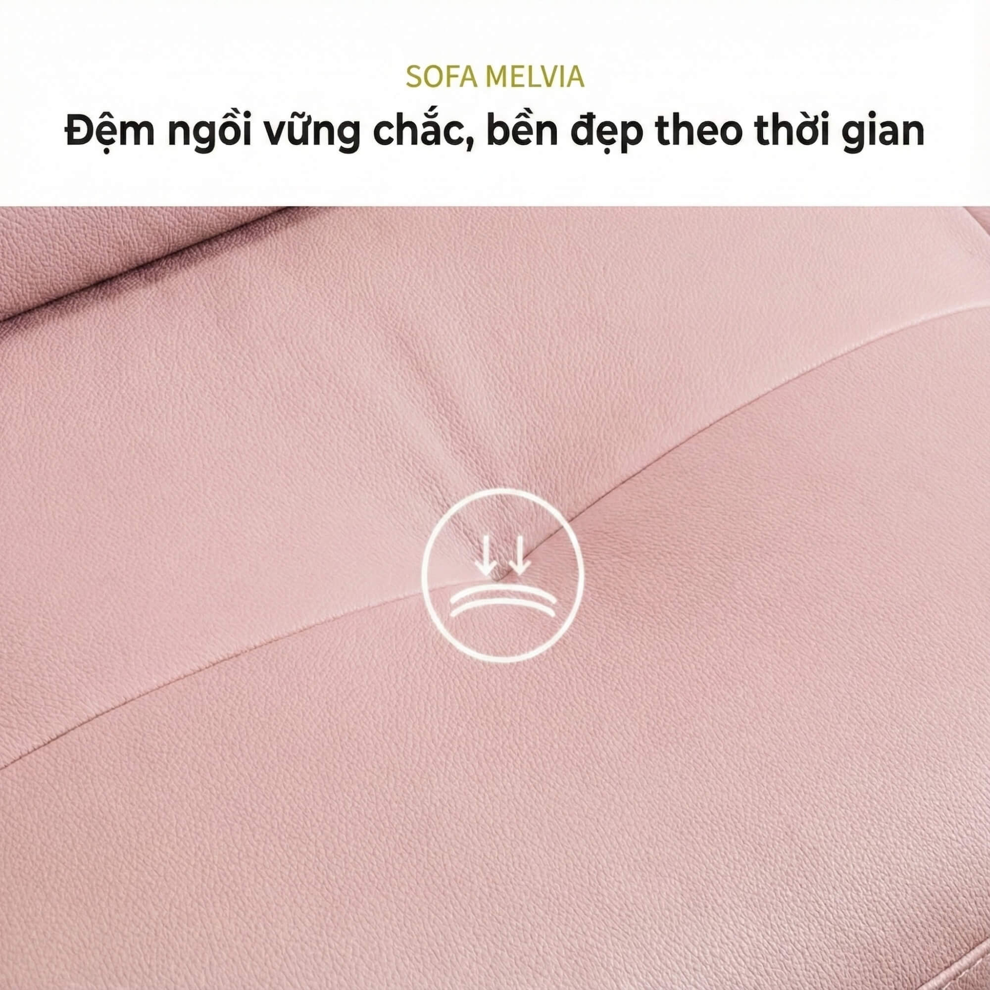 Sofa MELVIA - Sofa Thuyền 2 Chỗ Bọc Da Phong Cách Bắc Âu