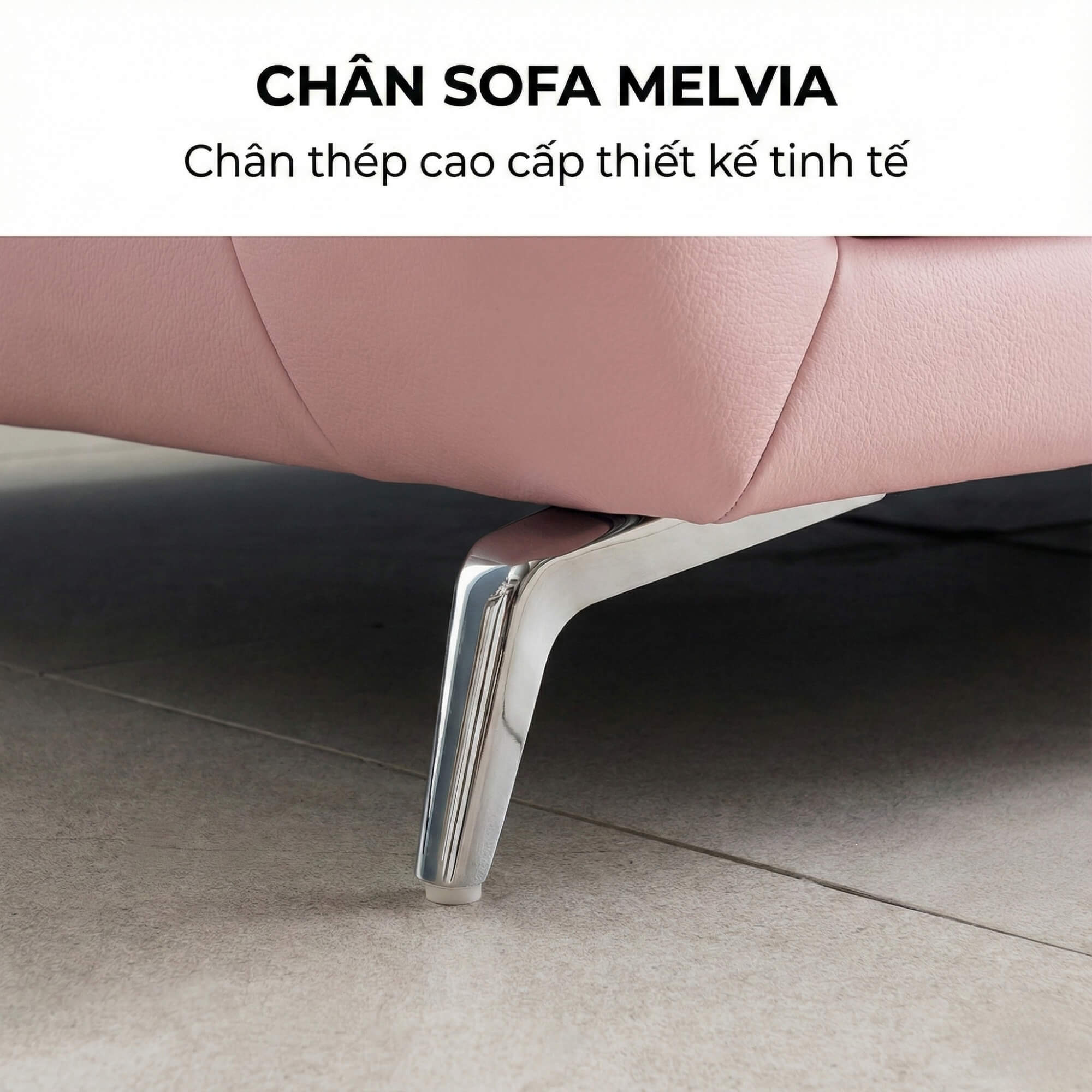 Sofa MELVIA - Sofa Thuyền 2 Chỗ Bọc Da Phong Cách Bắc Âu