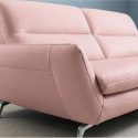 Sofa MELVIA - Sofa Thuyền 2 Chỗ Bọc Da Phong Cách Bắc Âu