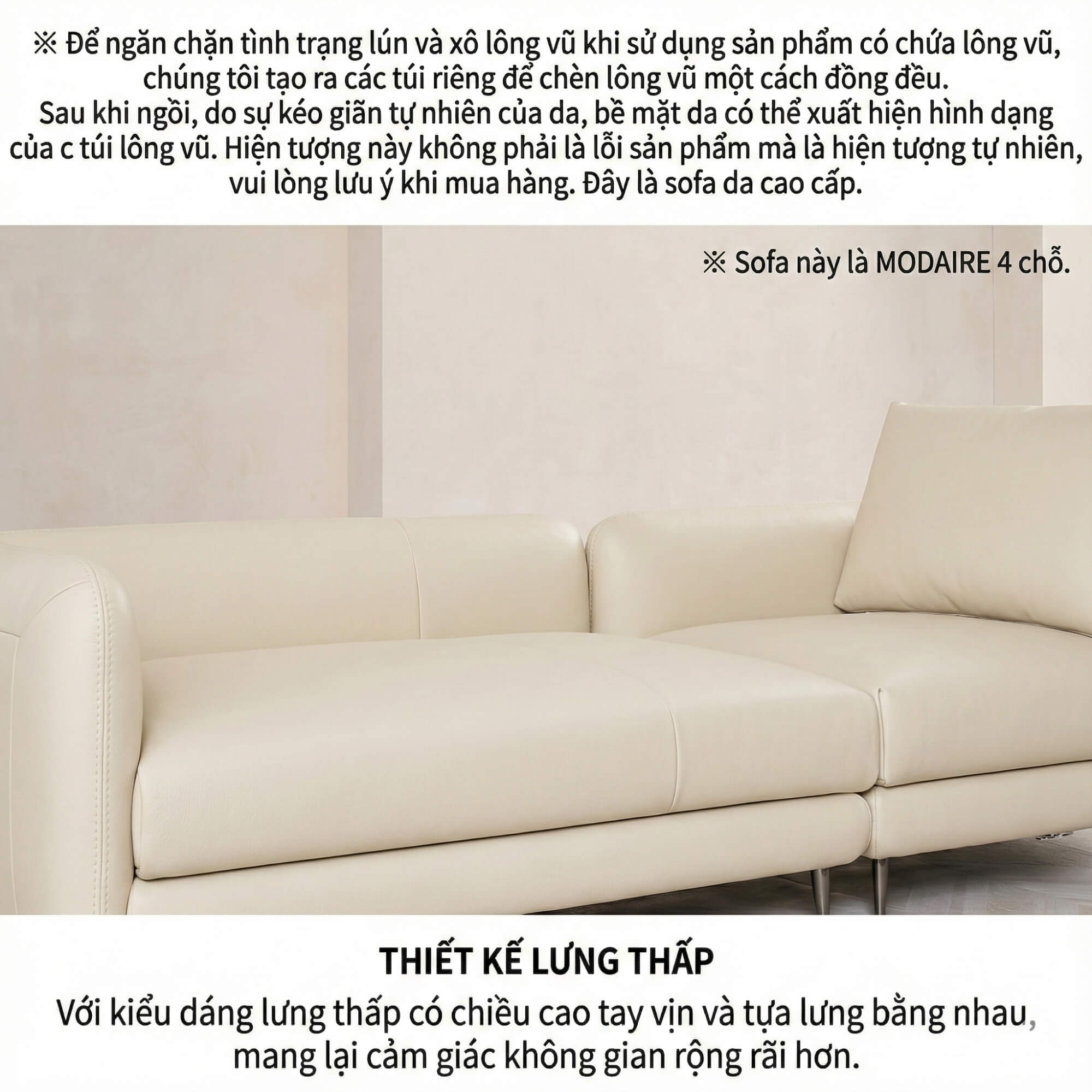 Sofa MODAIRE - Sofa Da Cao Cấp Dạng Mô-đun Linh Hoạt Hiện Đại
