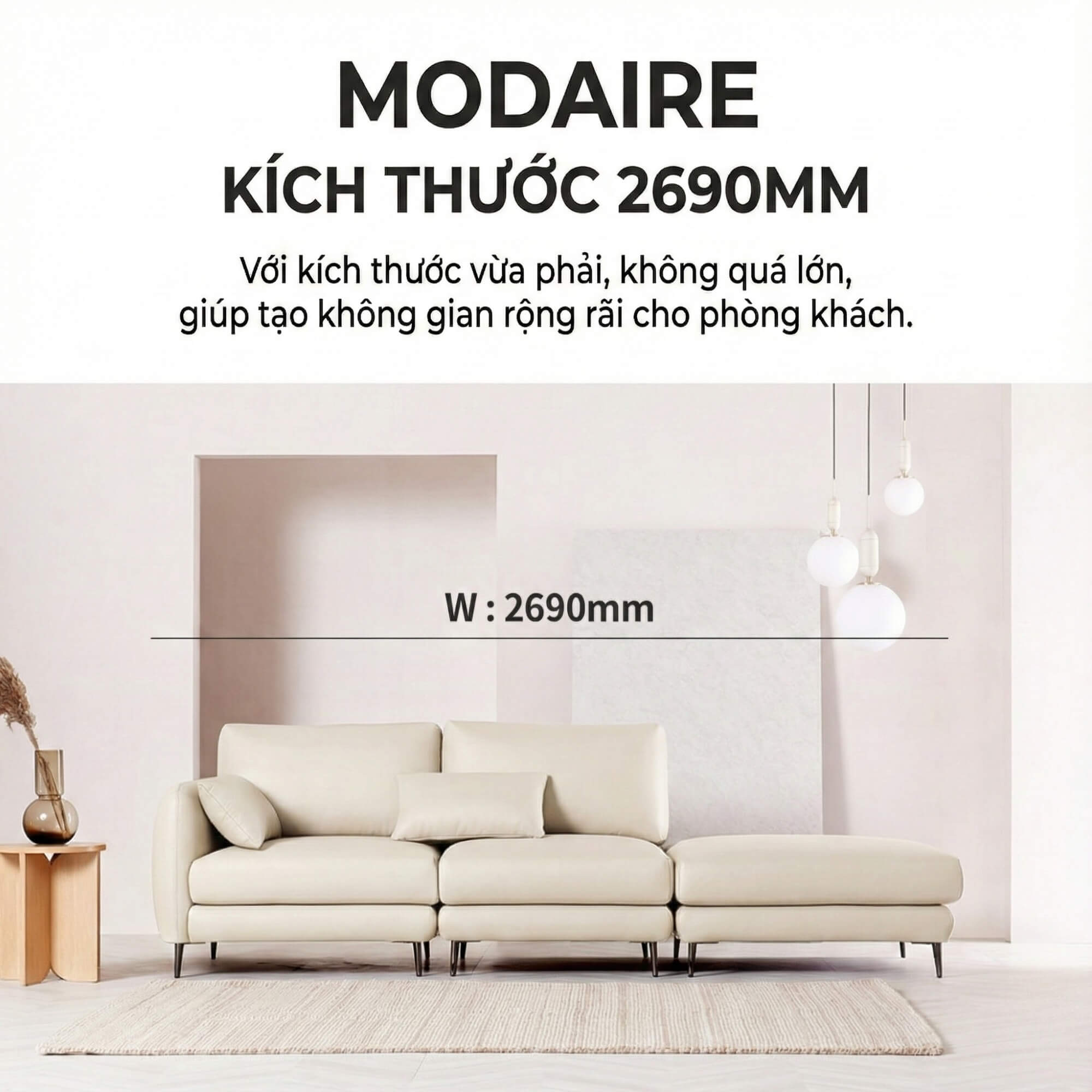 Sofa MODAIRE - Sofa Da Cao Cấp Dạng Mô-đun Linh Hoạt Hiện Đại