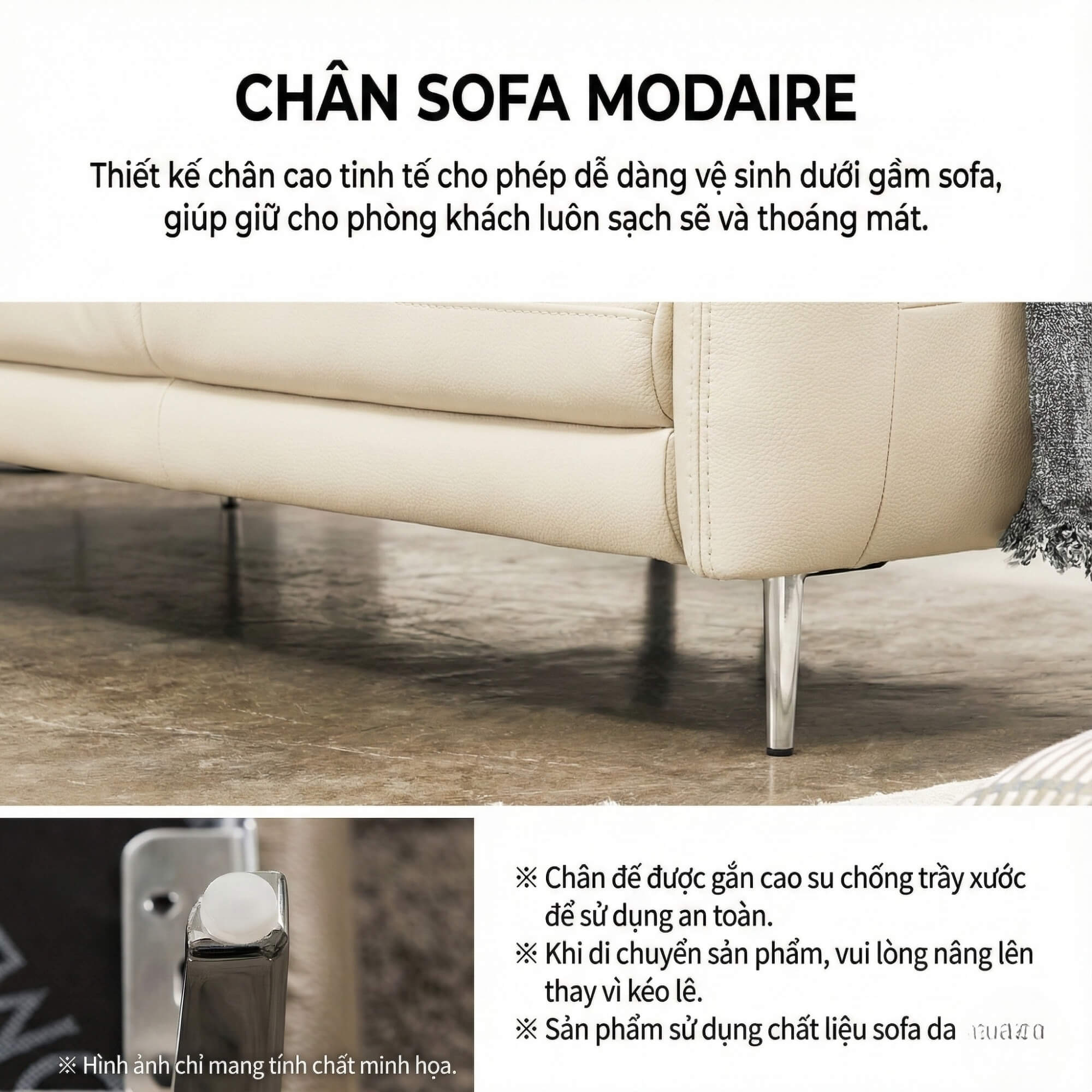Sofa MODAIRE - Sofa Da Cao Cấp Dạng Mô-đun Linh Hoạt Hiện Đại