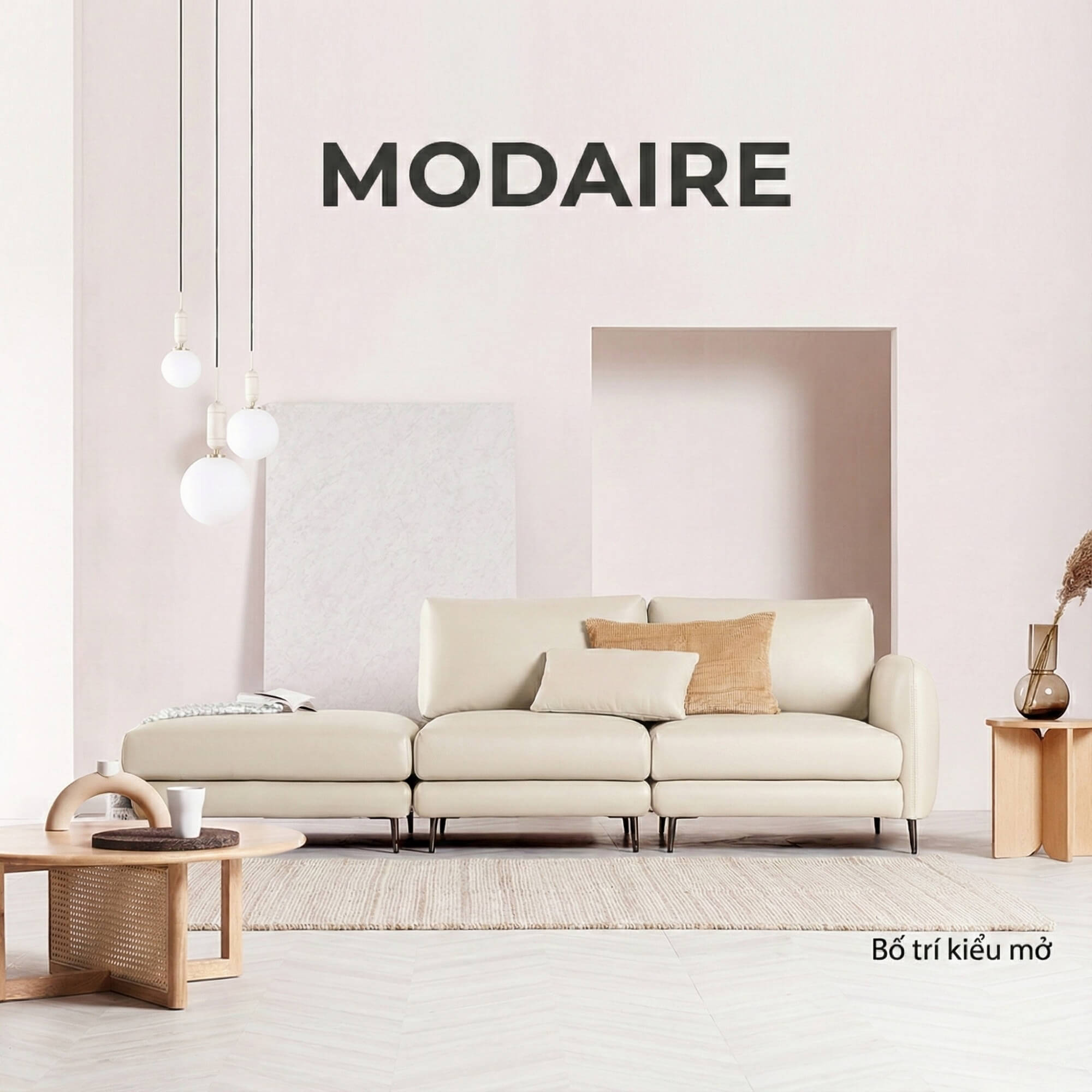 Sofa MODAIRE - Sofa Da Cao Cấp Dạng Mô-đun Linh Hoạt Hiện Đại