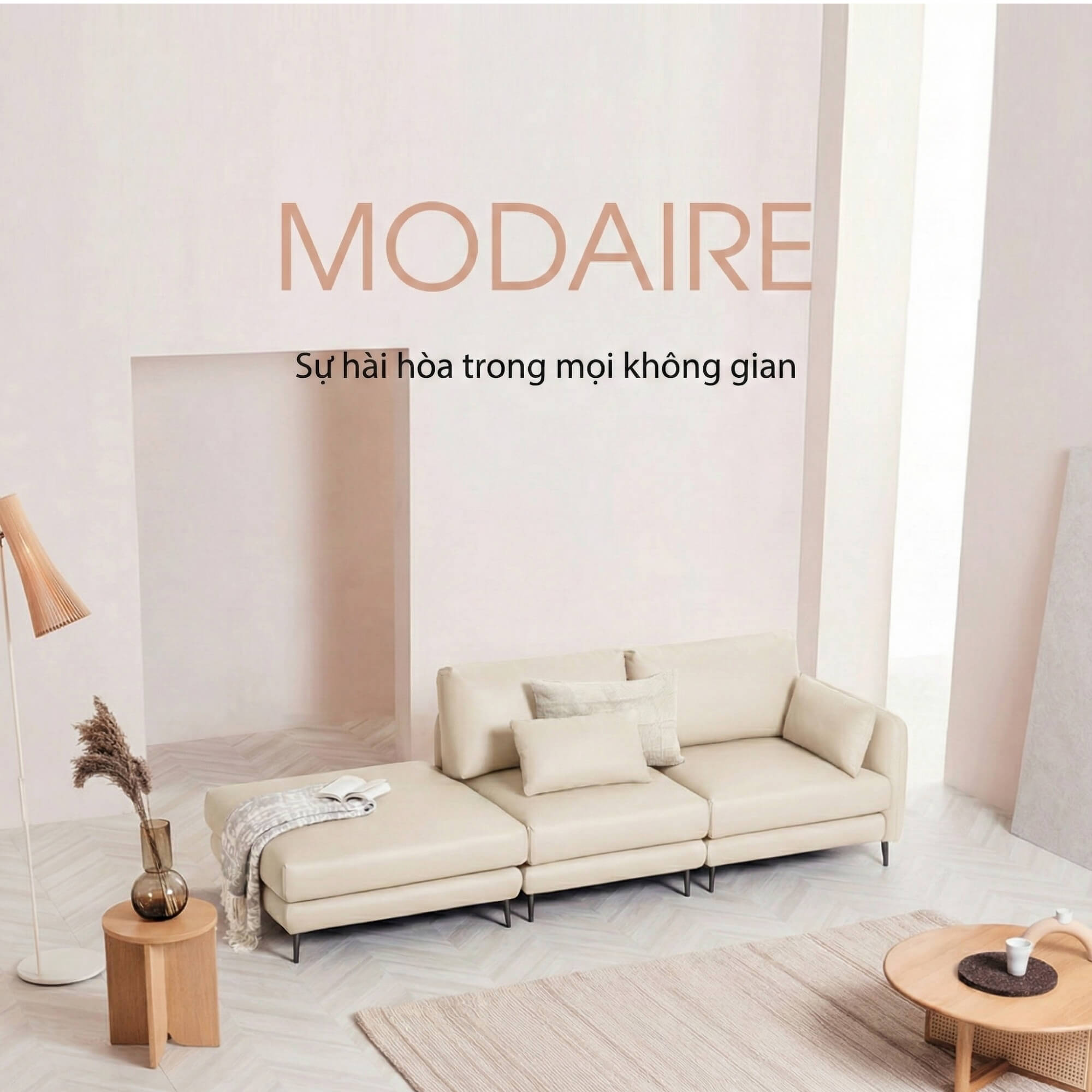 Sofa MODAIRE - Sofa Da Cao Cấp Dạng Mô-đun Linh Hoạt Hiện Đại