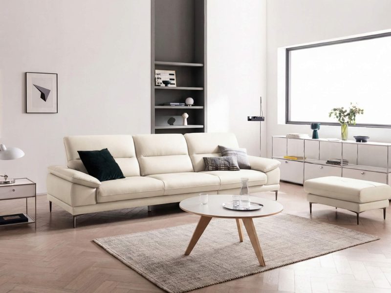 Sofa MODESTO – Sofa Da Dáng Băng Cao Cấp 4 Chỗ Tạy Vịn DayBed