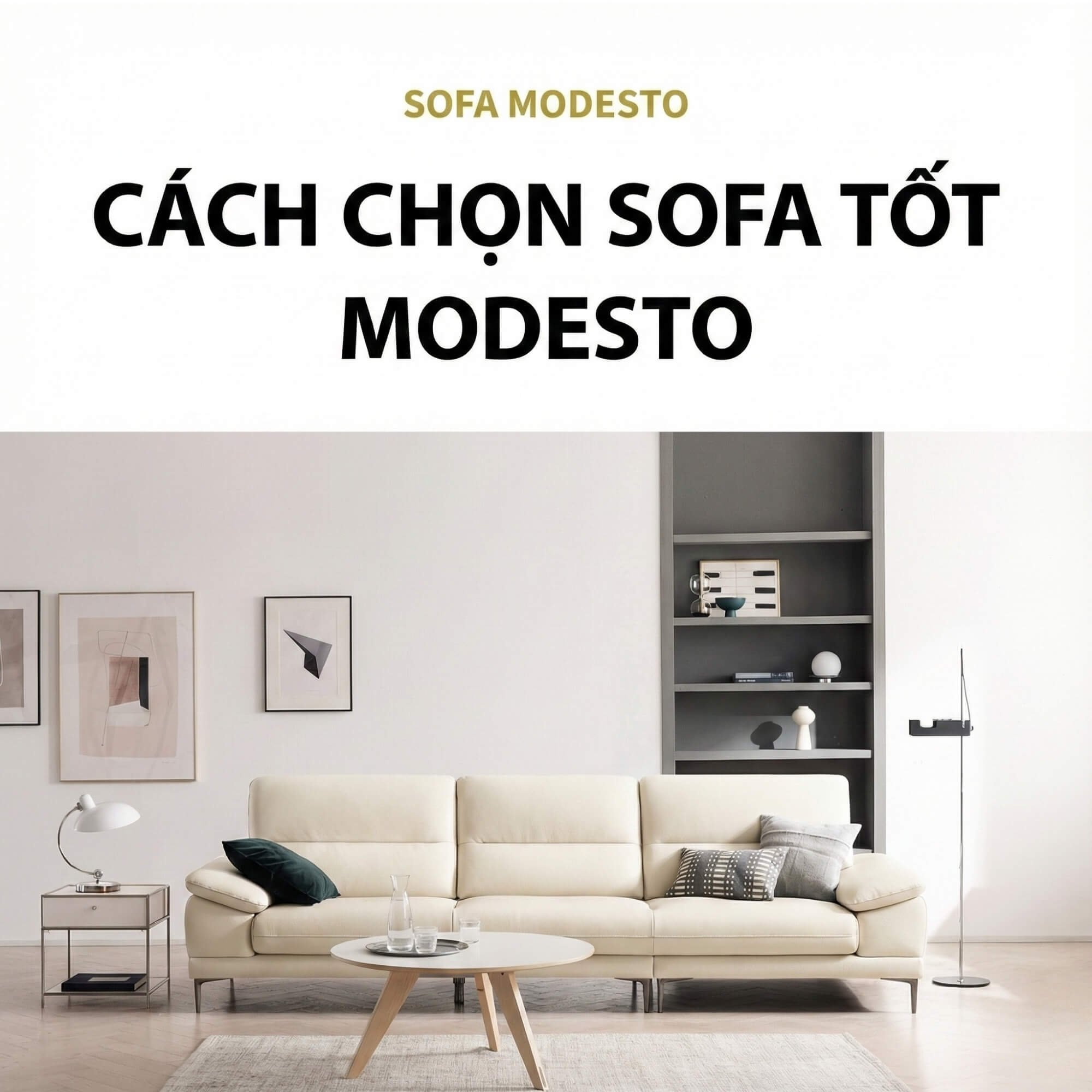 Sofa MODESTO – Sofa Da Dáng Băng Cao Cấp 4 Chỗ Tạy Vịn DayBed
