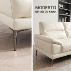 Sofa MODESTO – Sofa Da Dáng Băng Cao Cấp 4 Chỗ Tạy Vịn DayBed
