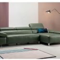 Sofa MORGAN - Sofa Da Lệch Góc Có Tựa Đầu Thông Minh Tuỳ Chỉnh
