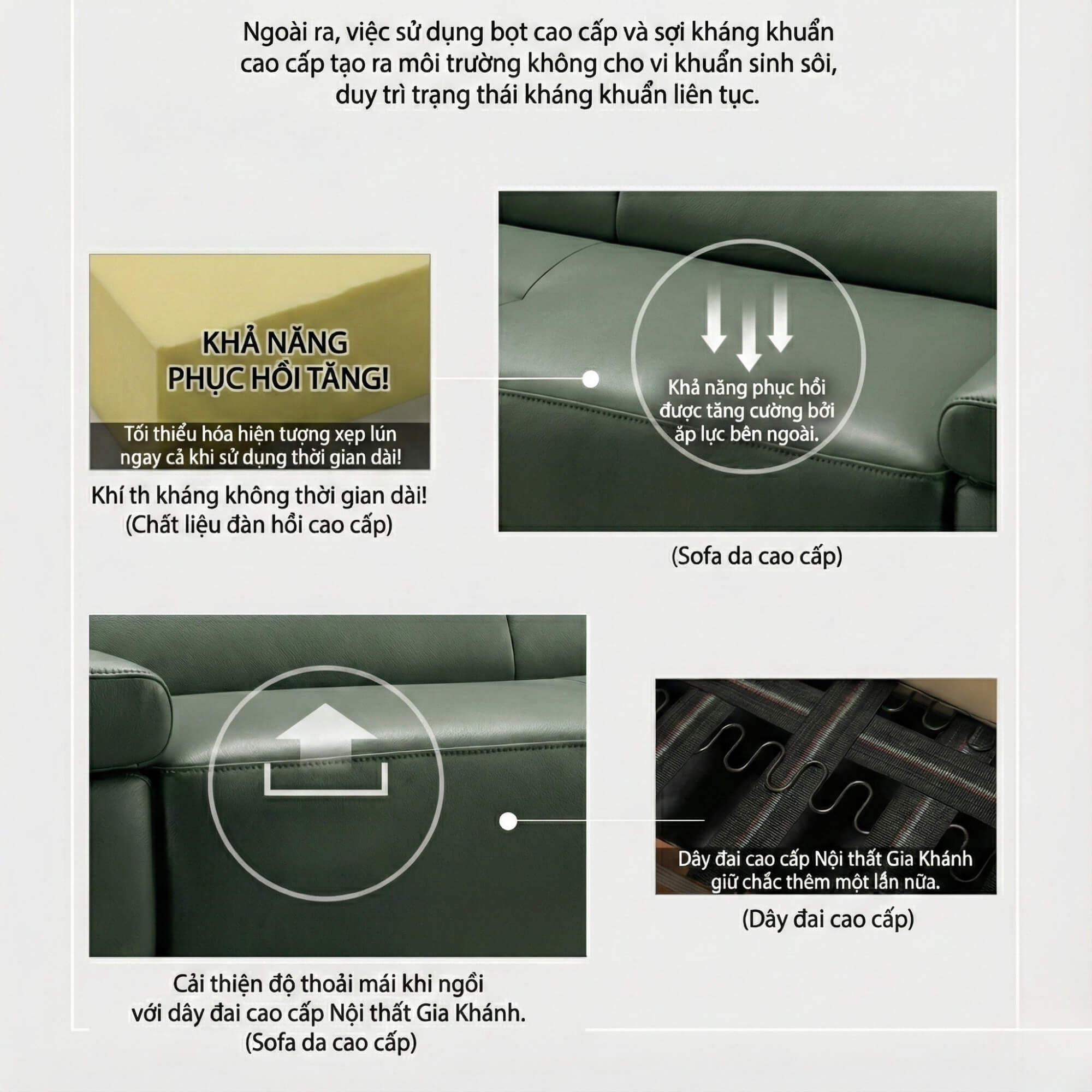 Sofa MORGAN - Sofa Da Lệch Góc Có Tựa Đầu Thông Minh Tuỳ Chỉnh