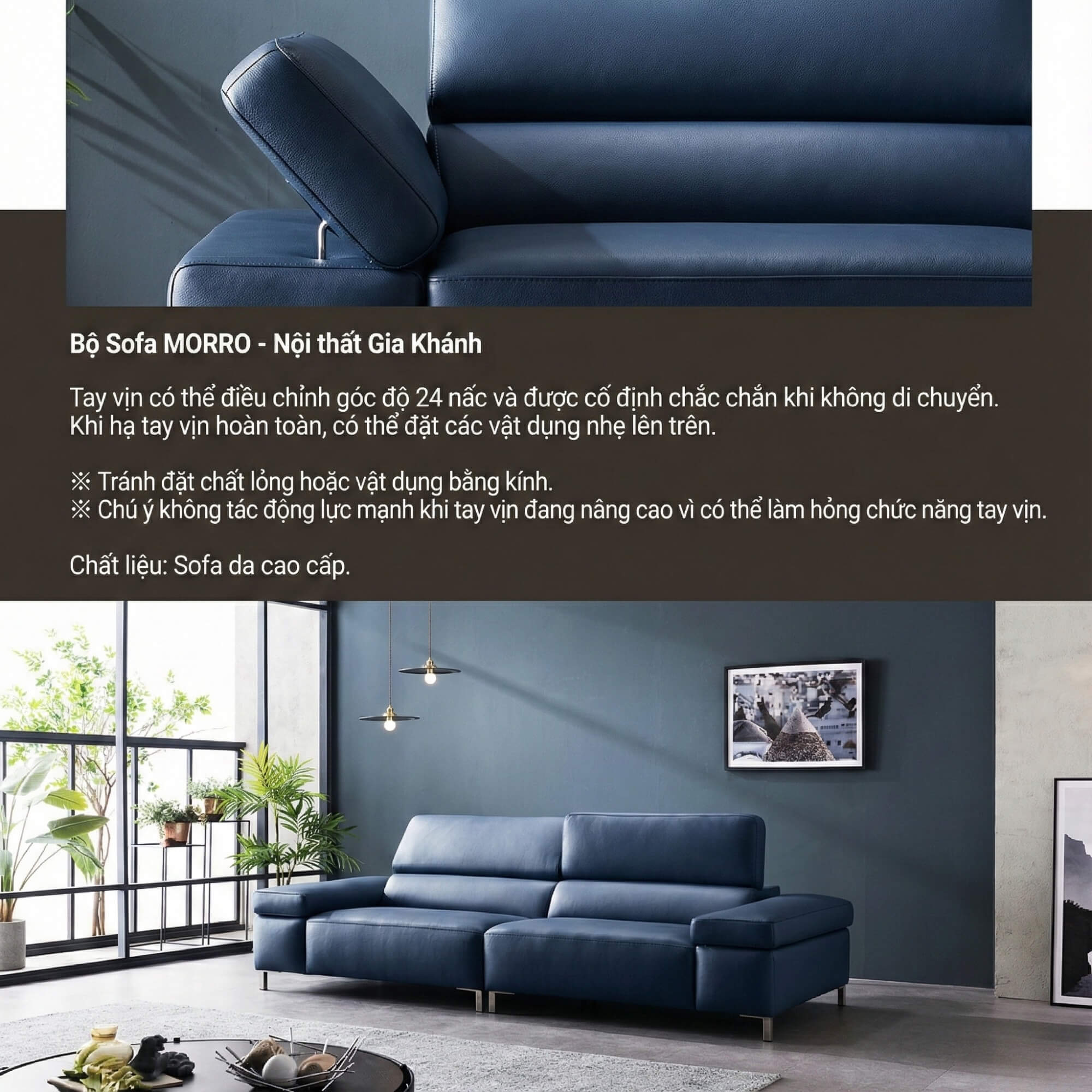 Sofa MORRO - Sofa Băng Thông Minh Thiết Kế Sang Trọng Bề Thế