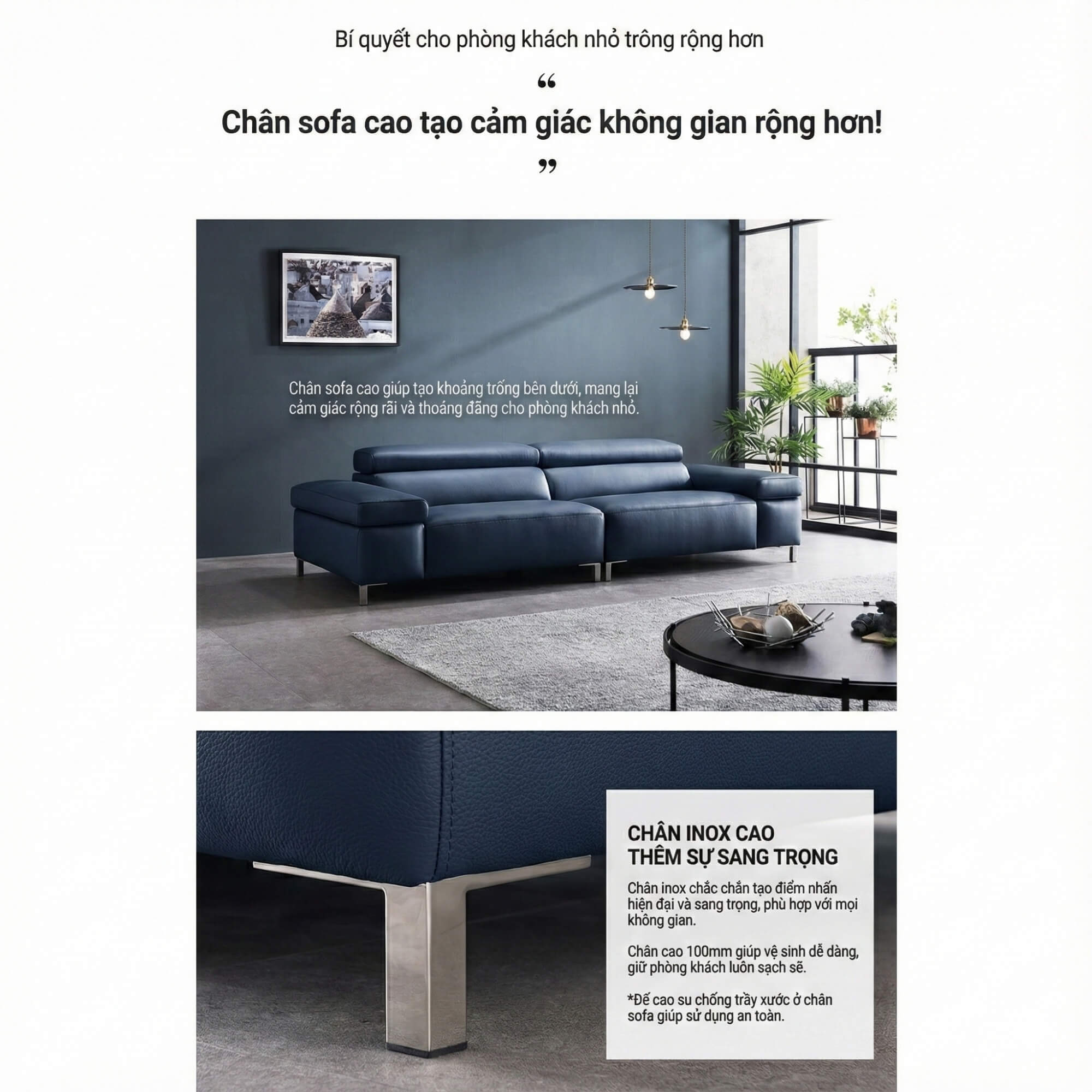 Sofa MORRO - Sofa Băng Thông Minh Thiết Kế Sang Trọng Bề Thế