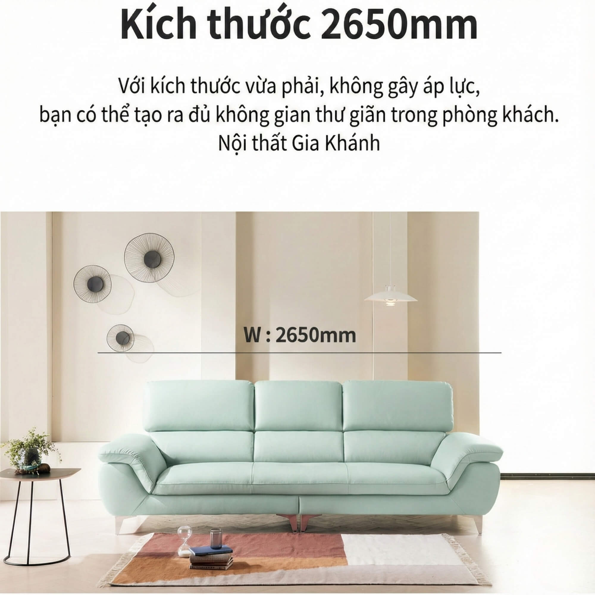Sofa MYORA - Sofa Băng Thiết kế Đơn Giản Phù Hợp Mọi Không Gian