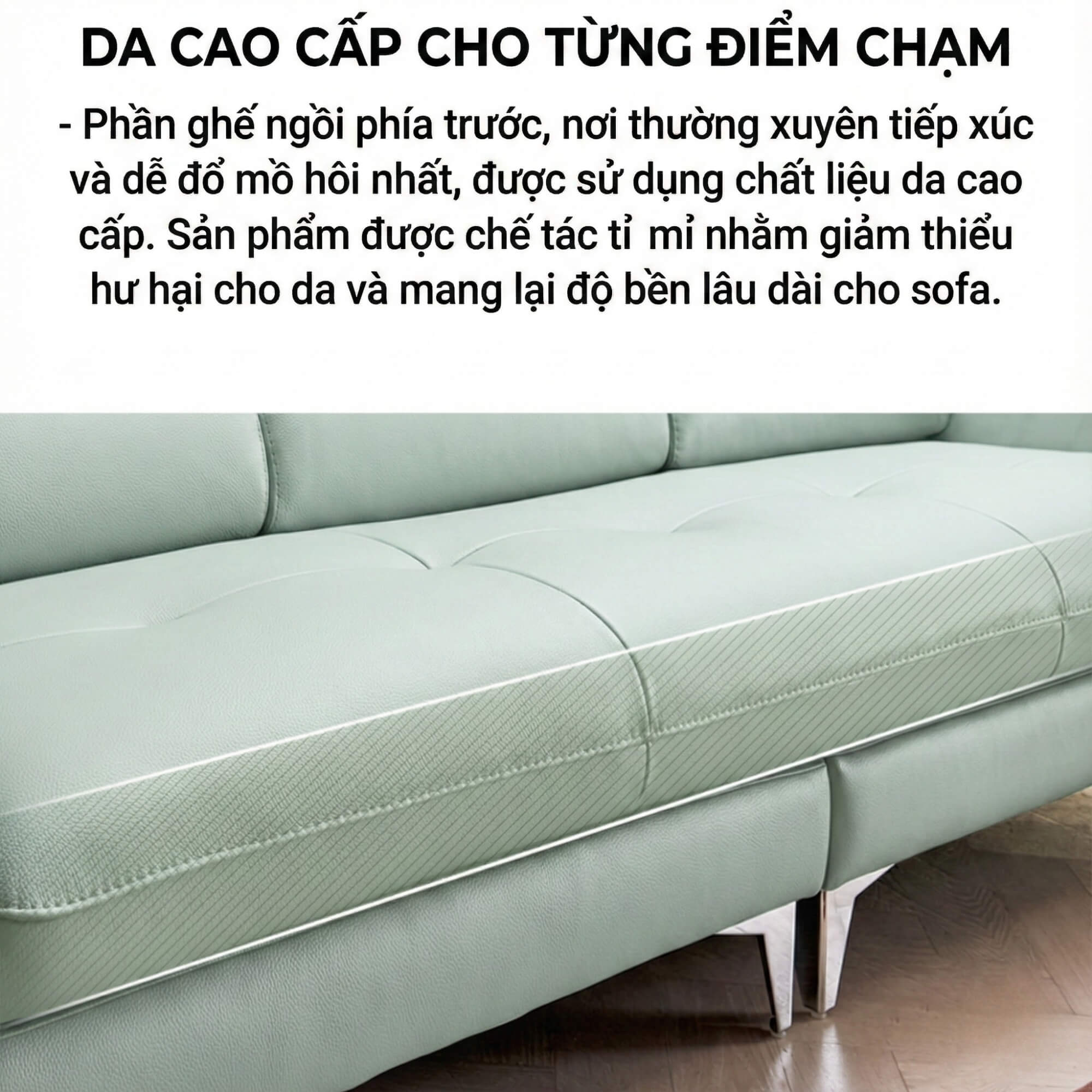 Sofa MYORA - Sofa Băng Thiết kế Đơn Giản Phù Hợp Mọi Không Gian