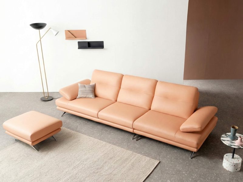 Sofa NERIN – Sofa Góc Bọc Da Cao Cấp Với Tựa Tay Vịn Điều Chỉnh Thông Minh