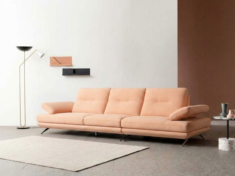 Sofa NERIN – Sofa Góc Bọc Da Cao Cấp Với Tựa Tay Vịn Điều Chỉnh Thông Minh