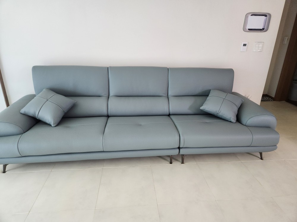 Sofa NESTEEN - Sofa Hiện Đại Bọc Da Cao Cấp Thiết Kế Tay Tròn Độc Đáo