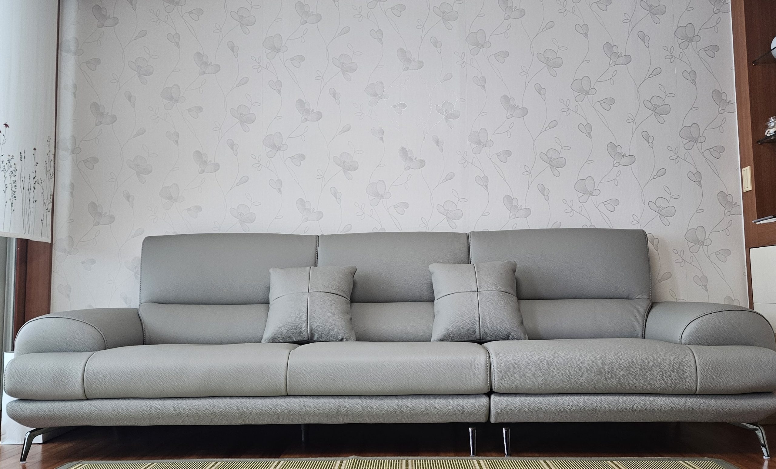 Sofa NESTEEN - Sofa Hiện Đại Bọc Da Cao Cấp Thiết Kế Tay Tròn Độc Đáo