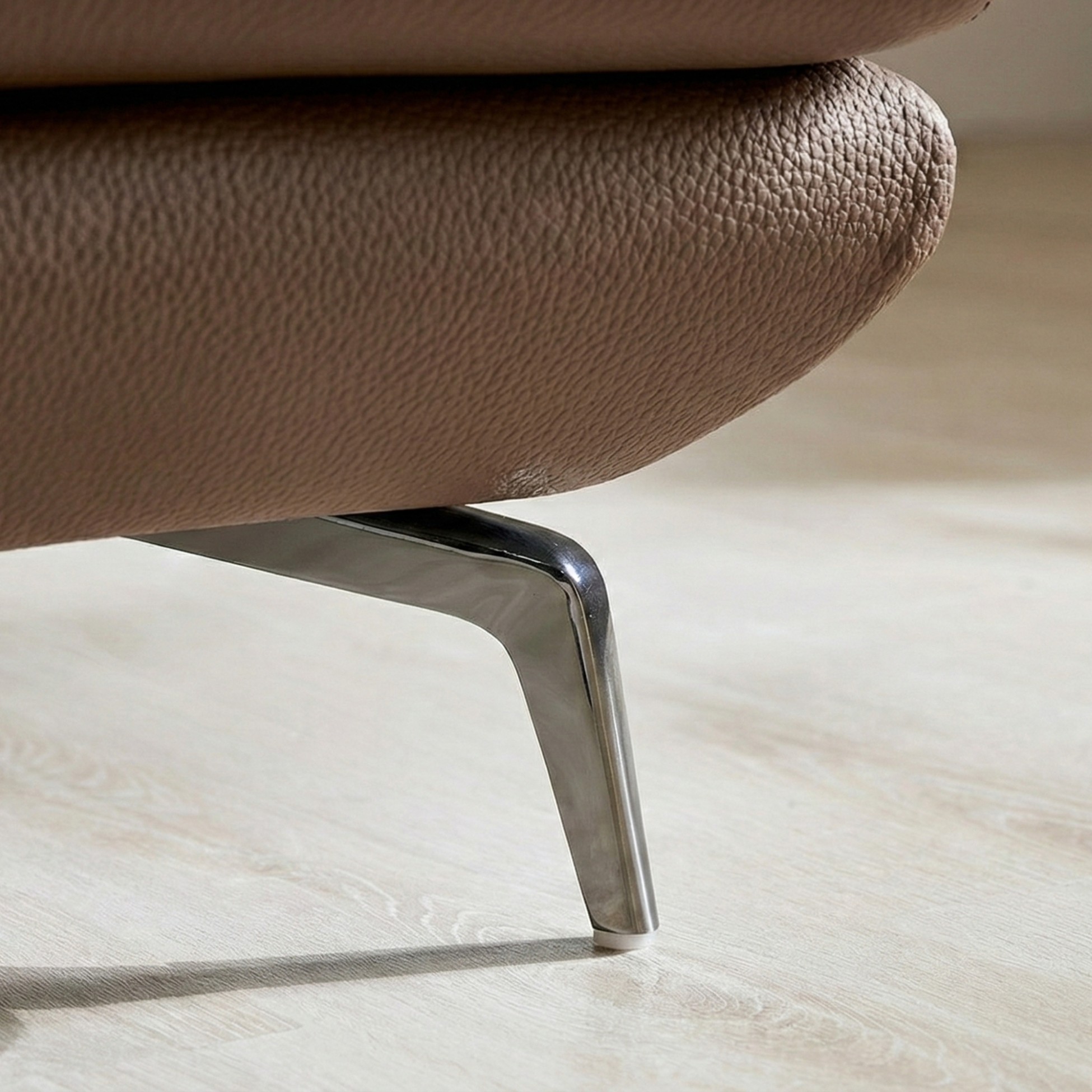 Sofa NESTEEN - Sofa Hiện Đại Bọc Da Cao Cấp Thiết Kế Tay Tròn Độc Đáo