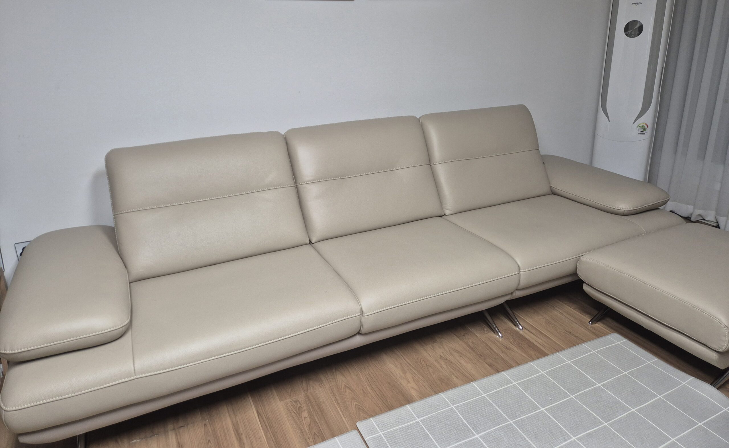 Sofa NERIN – Sofa Góc Bọc Da Cao Cấp Với Tựa Tay Vịn Điều Chỉnh Thông Minh