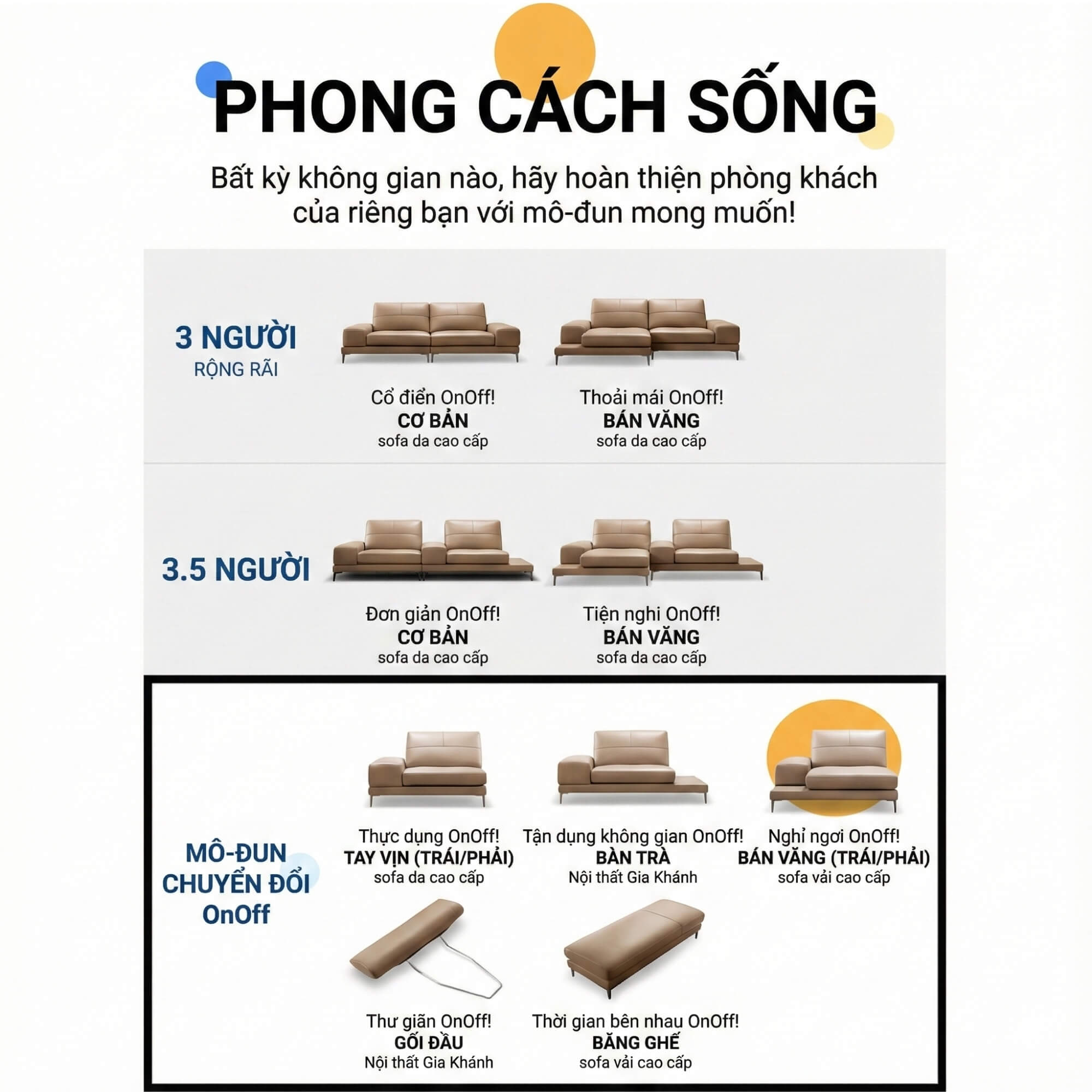 Sofa ONOFF - Sofa Đơn Module Độc Lạ Bật Tắt Không Gian Độc Đáo