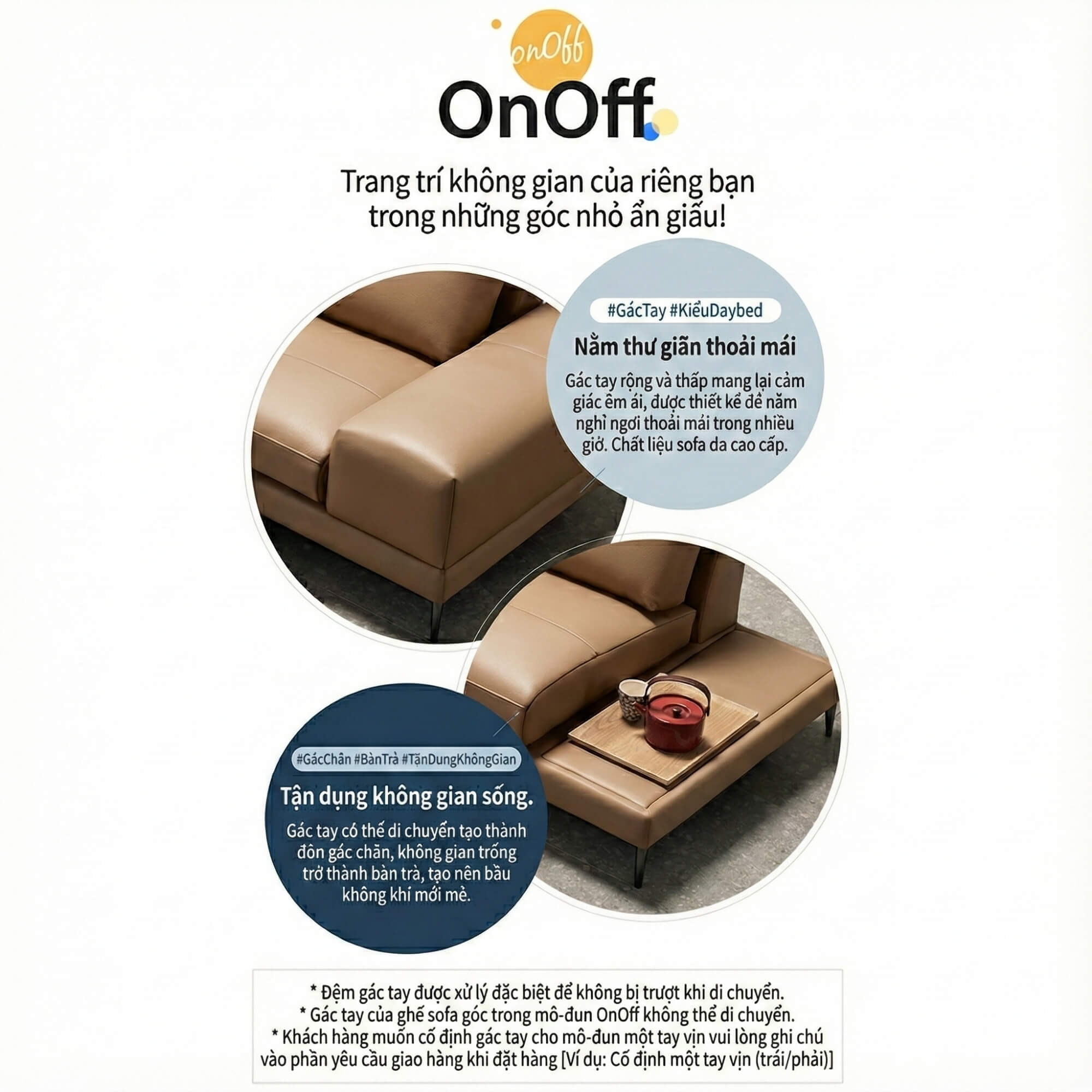 Sofa ONOFF - Sofa Đơn Module Độc Lạ Bật Tắt Không Gian Độc Đáo