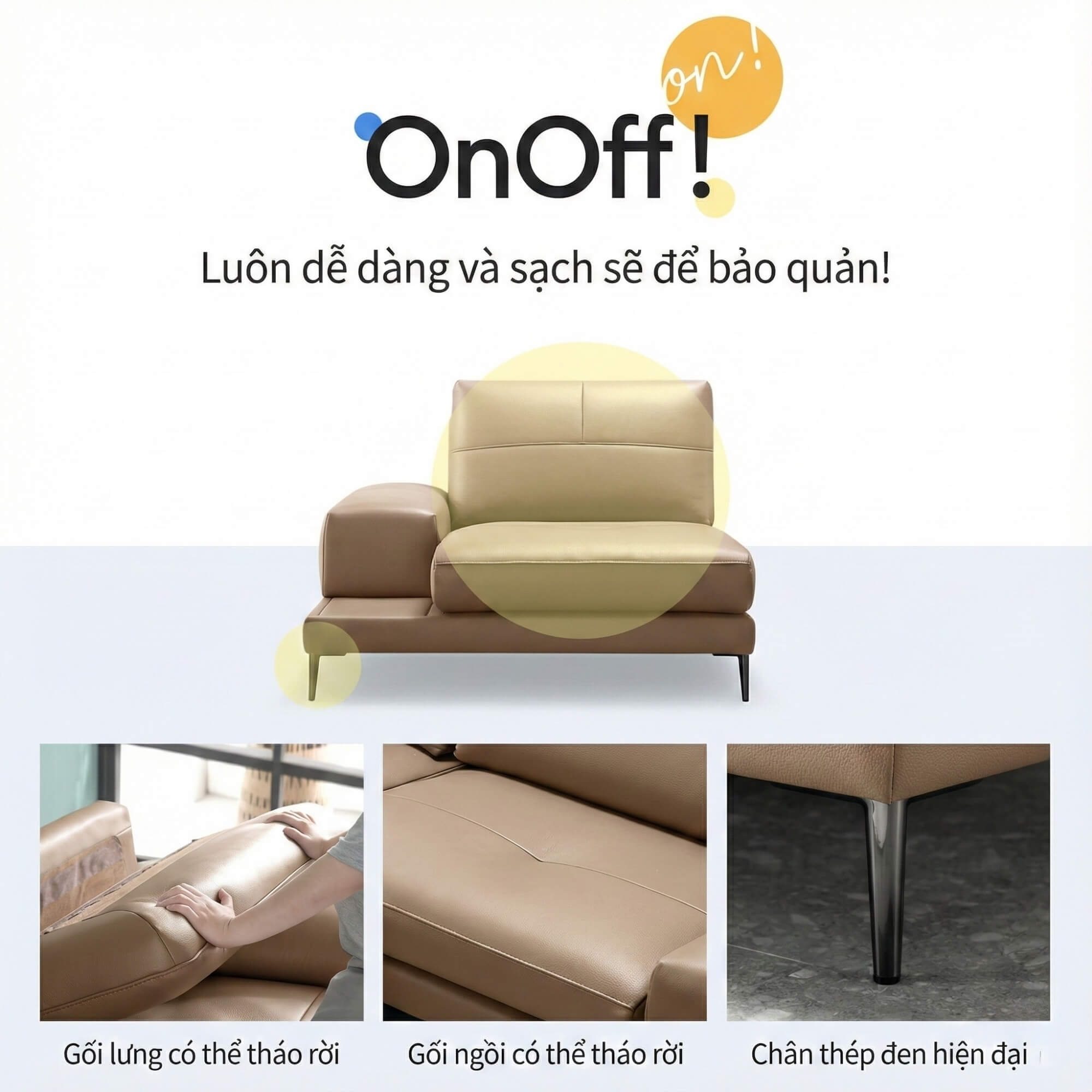 Sofa ONOFF - Sofa Đơn Module Độc Lạ Bật Tắt Không Gian Độc Đáo