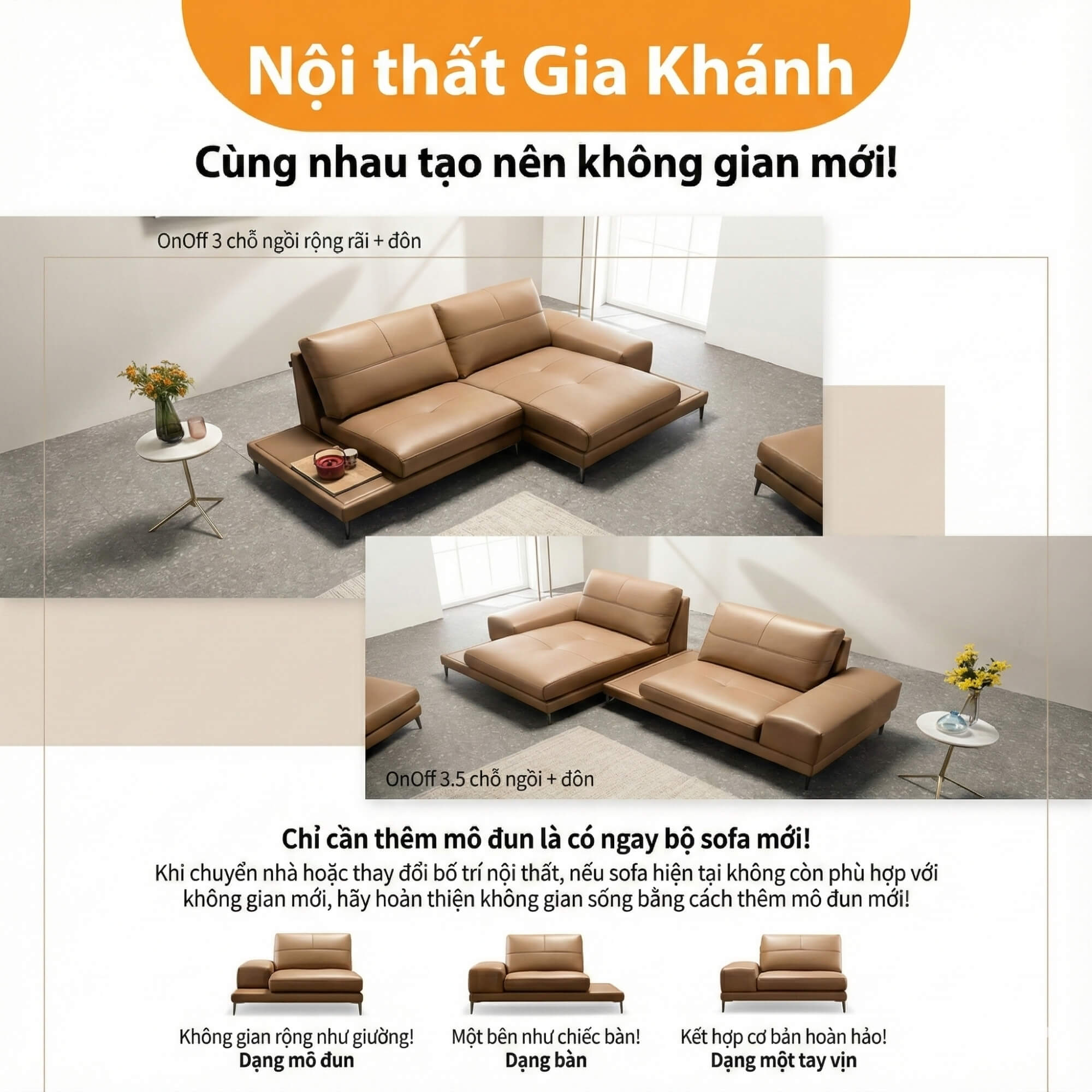 Sofa ONOFF - Sofa Đơn Module Độc Lạ Bật Tắt Không Gian Độc Đáo